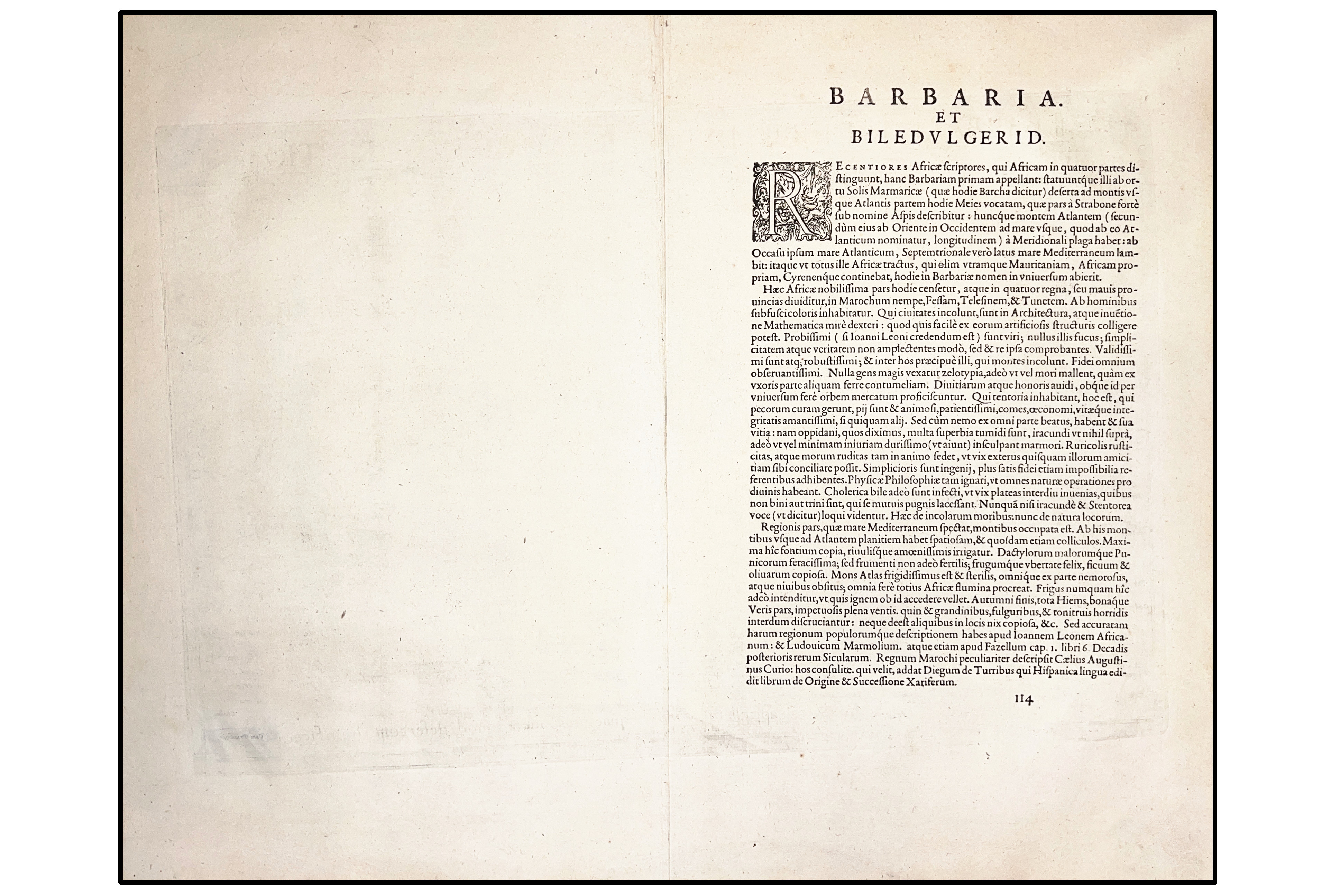 ABRAHAM ORTELIUS - BARBARIAE ET BILEDULGERID NOVA DESCIPTIO - 1590
