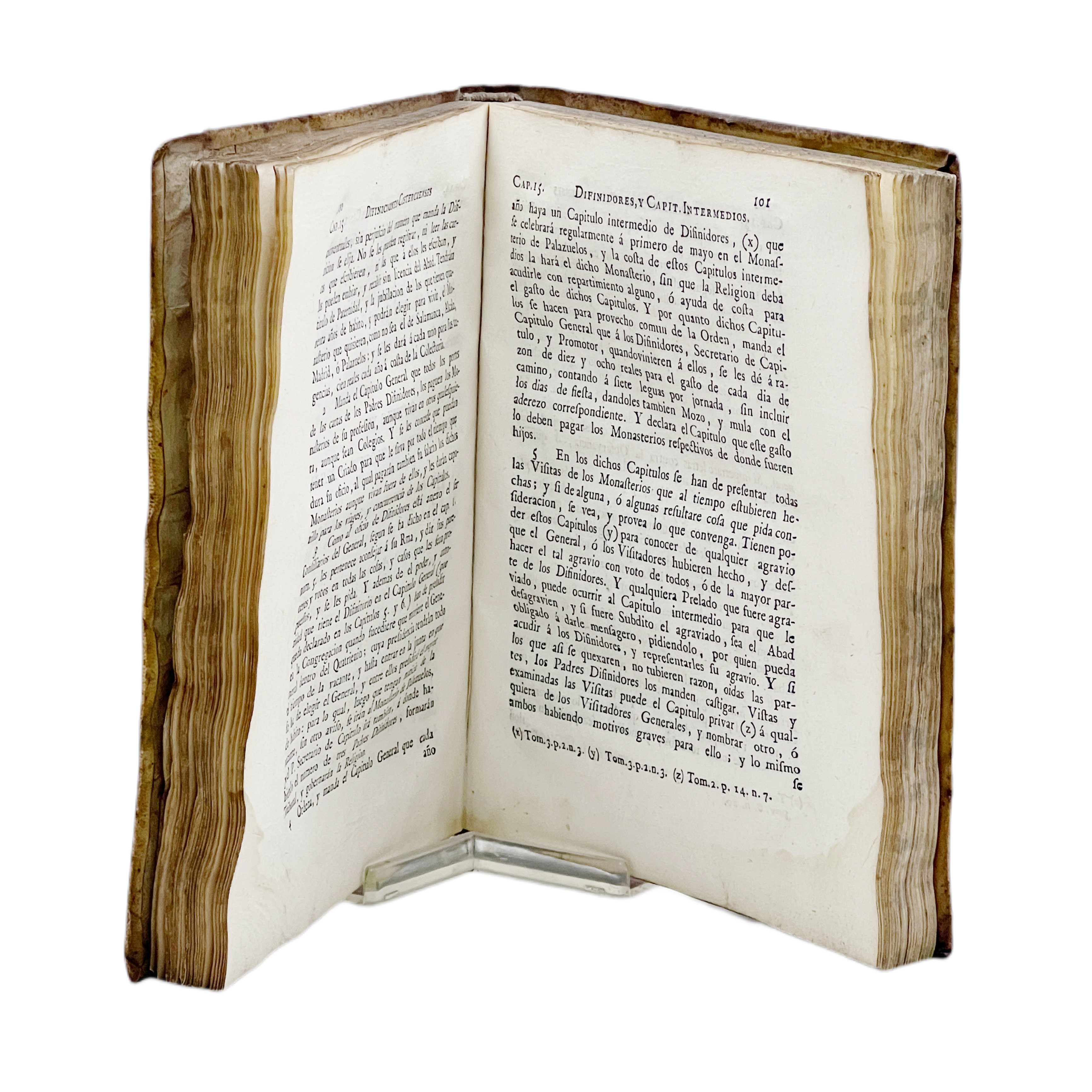 CONGREGACIÓN SAN BERNARDO - DIFINICIONES CISTERCIENSES - 1786