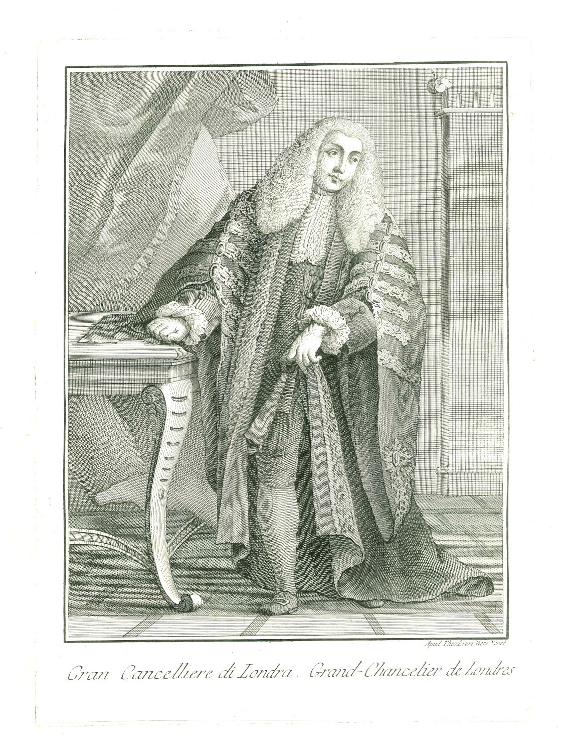 TEODORO VIERO - GRAN CANCELLIERE DI LONDRA /  GRAND-CHANCELIER DE LONDRES - 1791