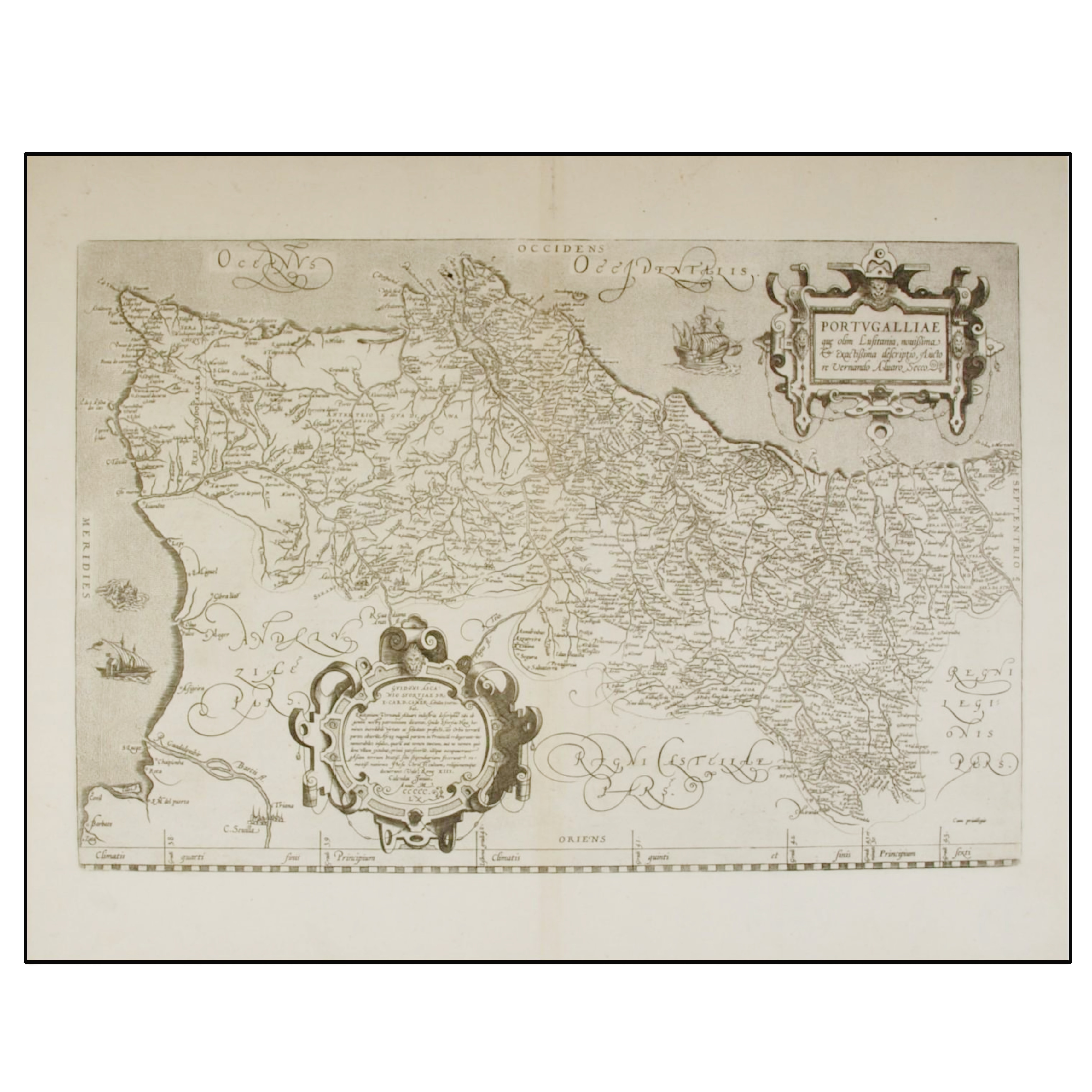 PORTUGALLIAE QUE OLIM LUSITANIA, NOVISSIMA & EXACTISSIMA DESCRIPTIO