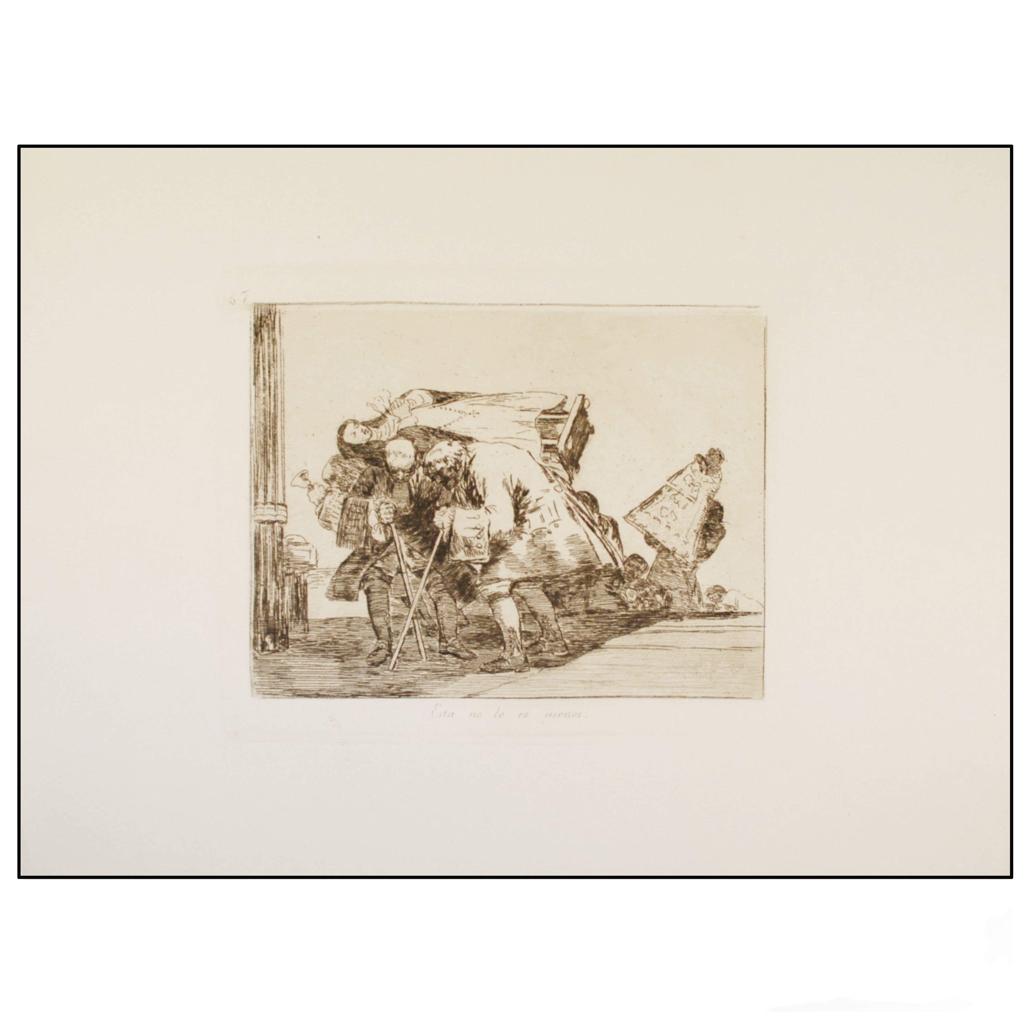 FRANCISCO DE GOYA - LOS DESASTRES DE LA GUERRA  (ESTA NO LO ES MENOS, ESTAMPA Nº 67) - 1930