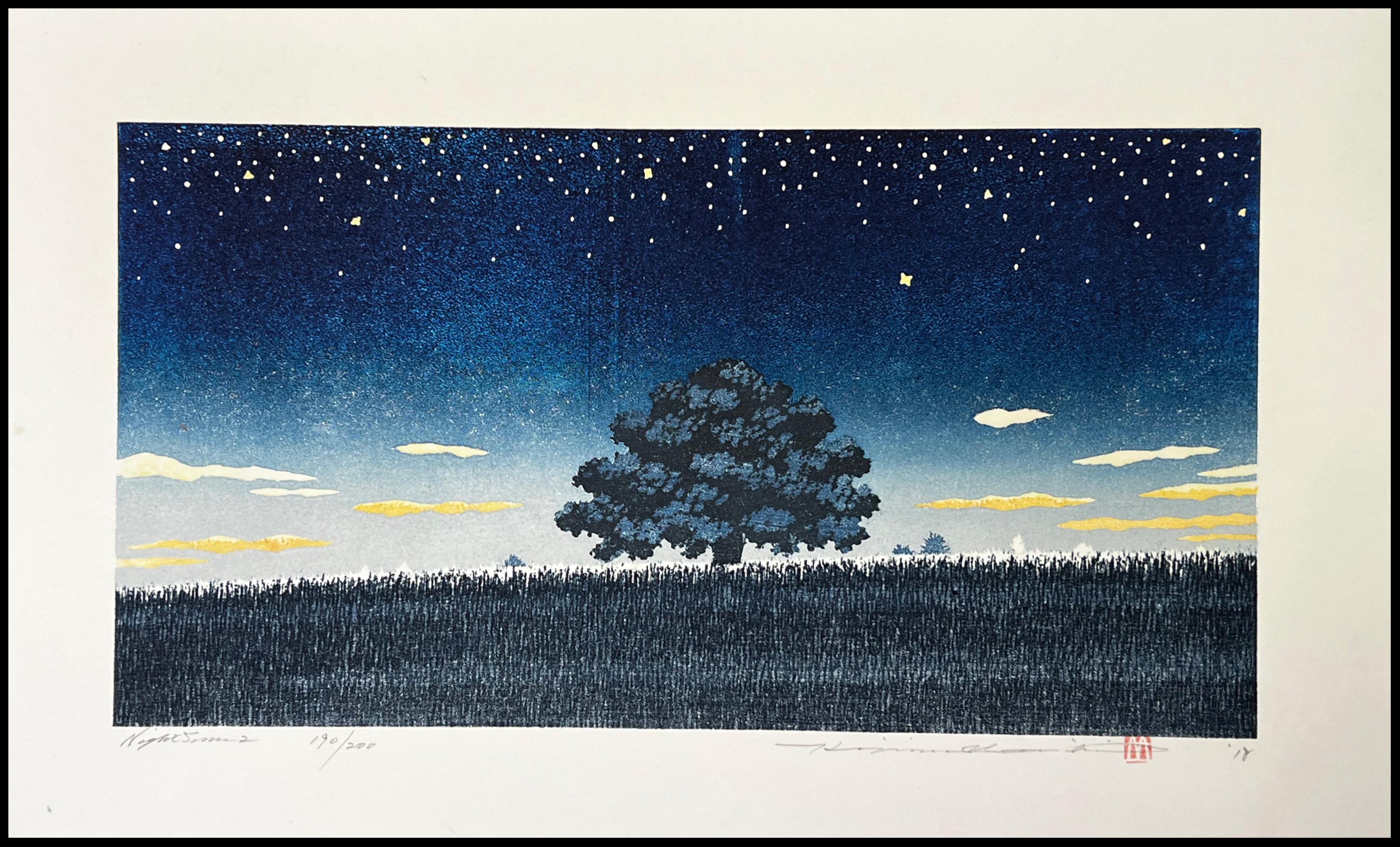 HAJIME NAMIKI - NIGHT SCENE 2 (XILOGRAFÍA) - 2018