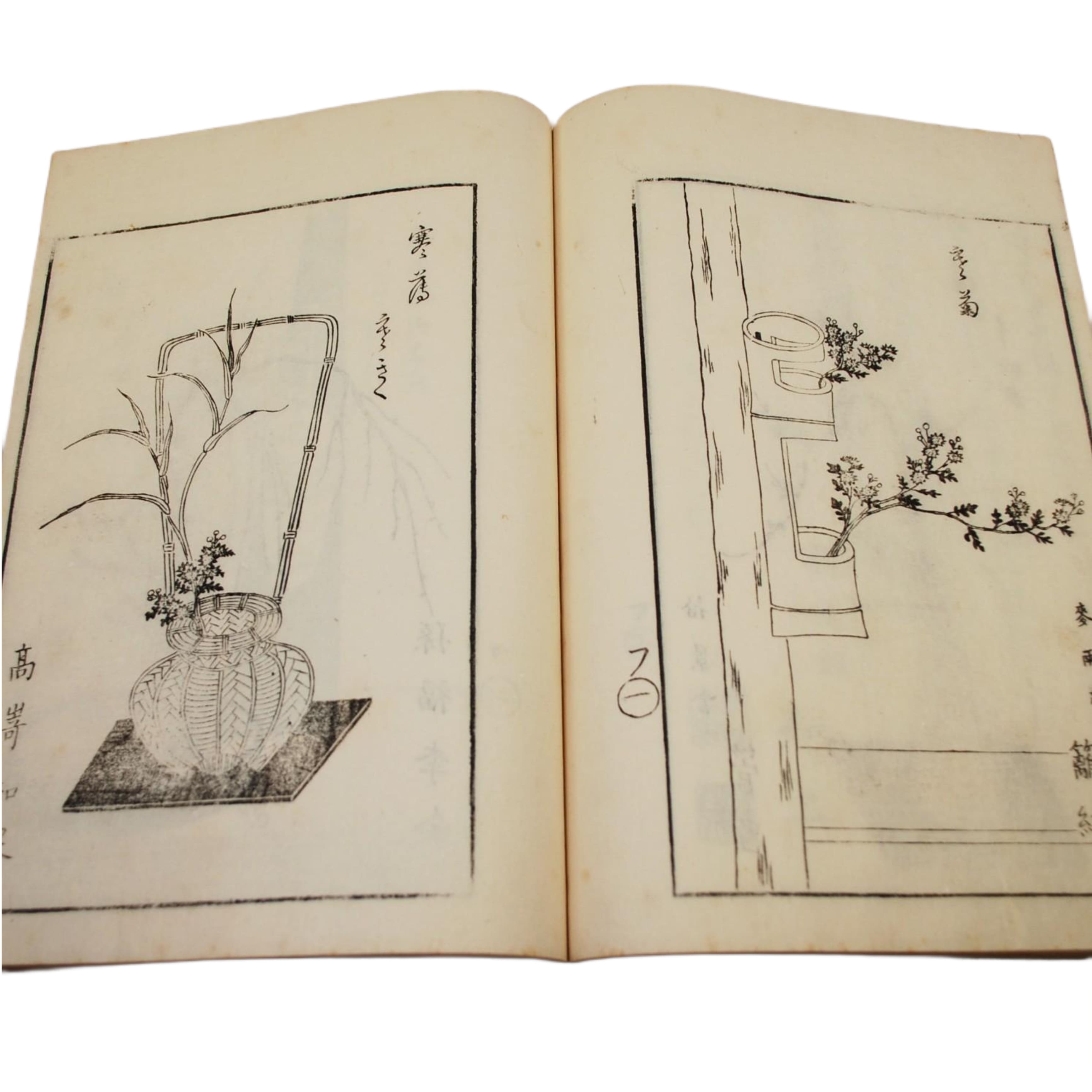 KORYU-IKEBANA - KORYU IKEBANA SHIKI HYAKU HEIZU (100 MODELOS DE PLANTAS CON ESTILO KORYU-IKEBANA DE LAS CUATRO ESTACIONES) - 1870