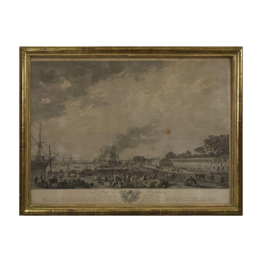 LE PORT DE ROCHEFORT. VU DU MAGASIN DES COLONIES.