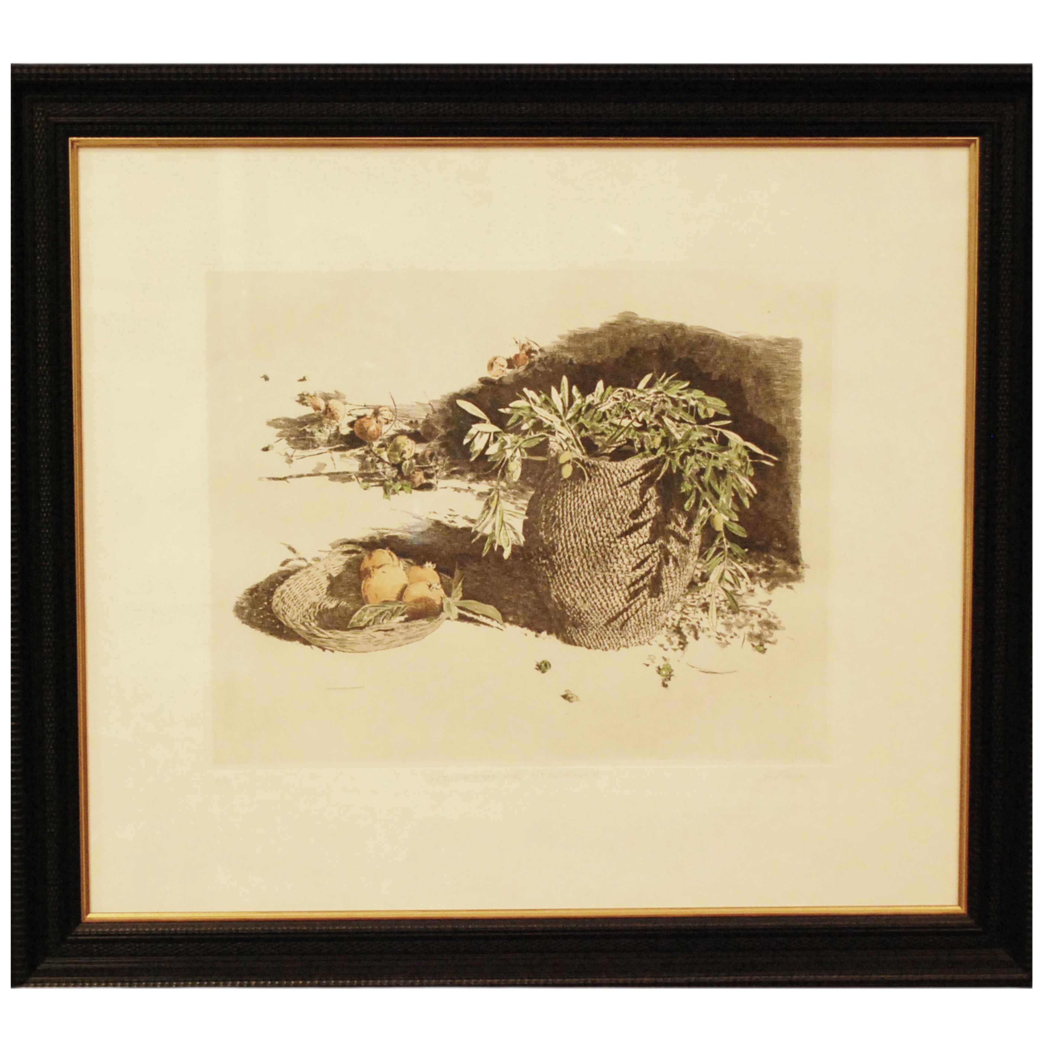 MALTE SARTORIUS - CESTA TRENZADA CON HOJAS DE OLIVO - 1997