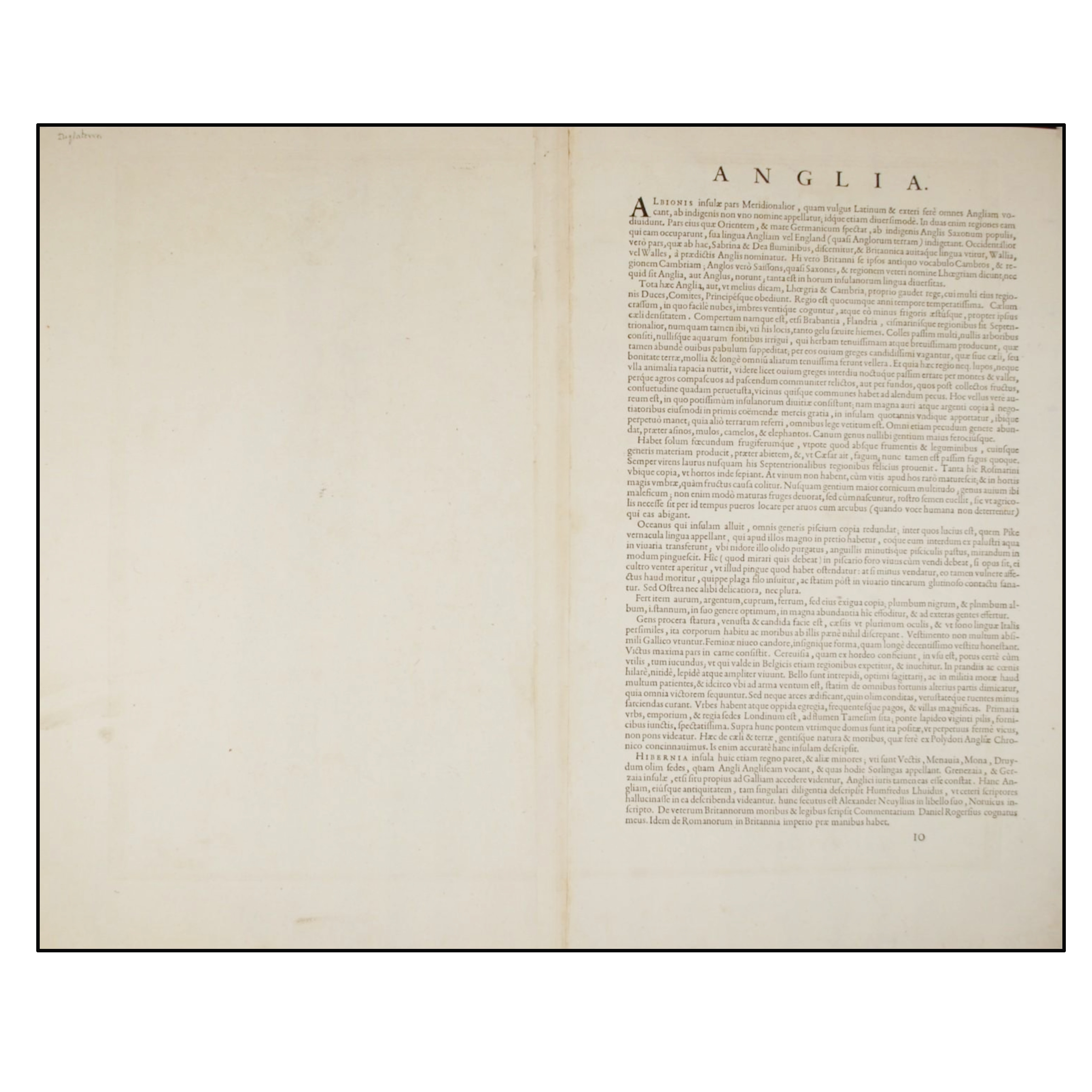 INGLATERRA (1579) ANGLIAE REGNI FLORENTISSIMI NOVA DESCRIPTIO, AUCTORE HUMFREDO LHUYD DENBYGIENSE. 1573. CUM PRIVILEGIO.