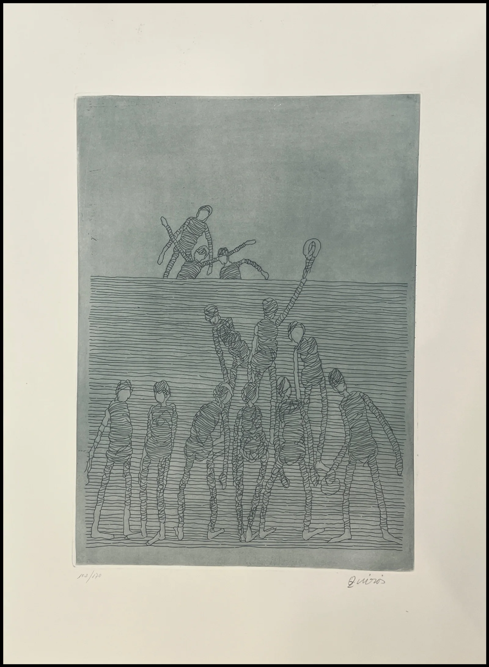 ANTONIO QUIROS - POEMAS DE QUEVEDO (AGUAFUERTES) - 1980