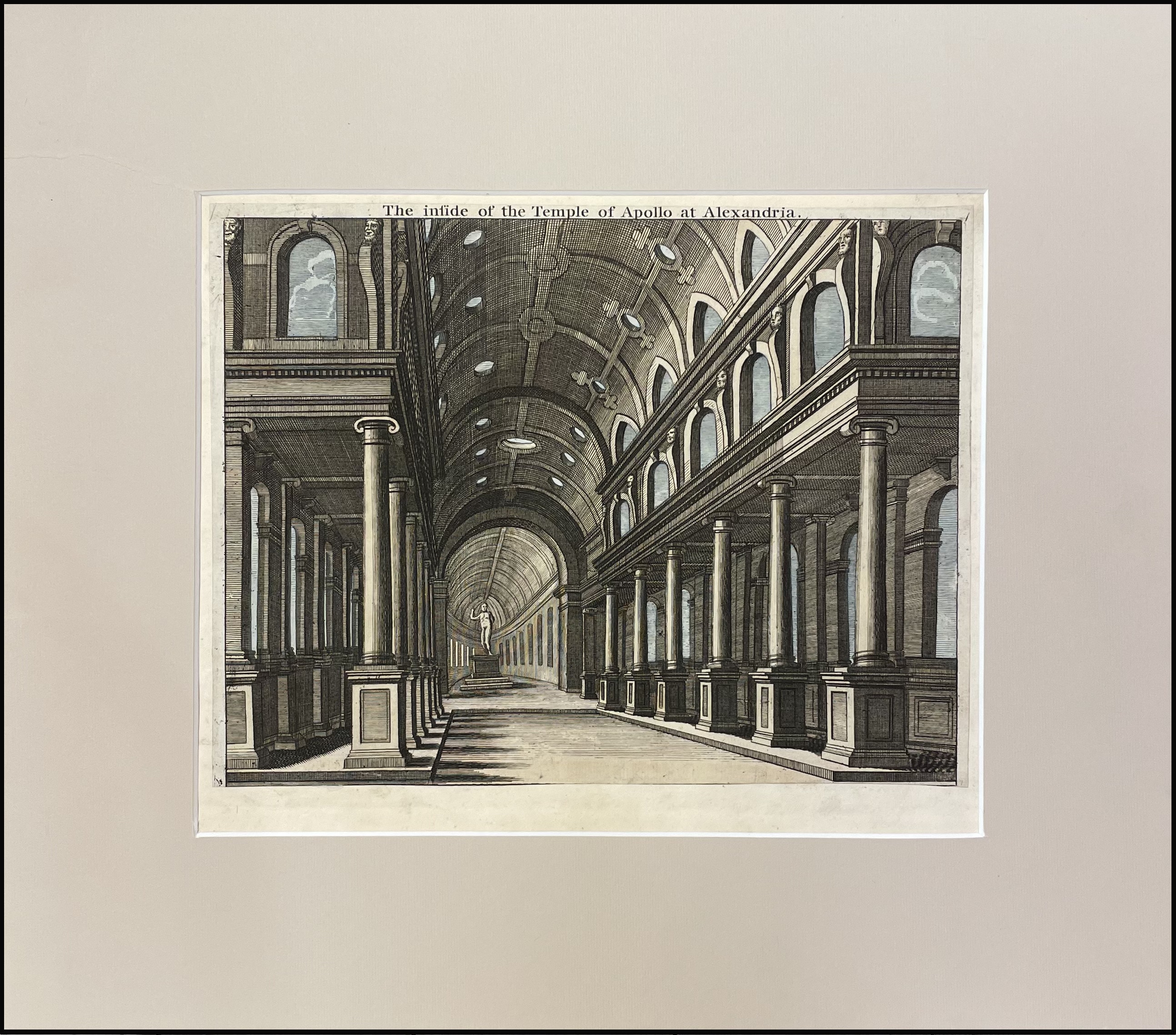 INTERIOR DEL TEMPLO DE APOLO (ALEJANDRIA C. 1750). / THE INSIDE OF THE TEMPLE OF APOLLO AT ALEXANDRIA