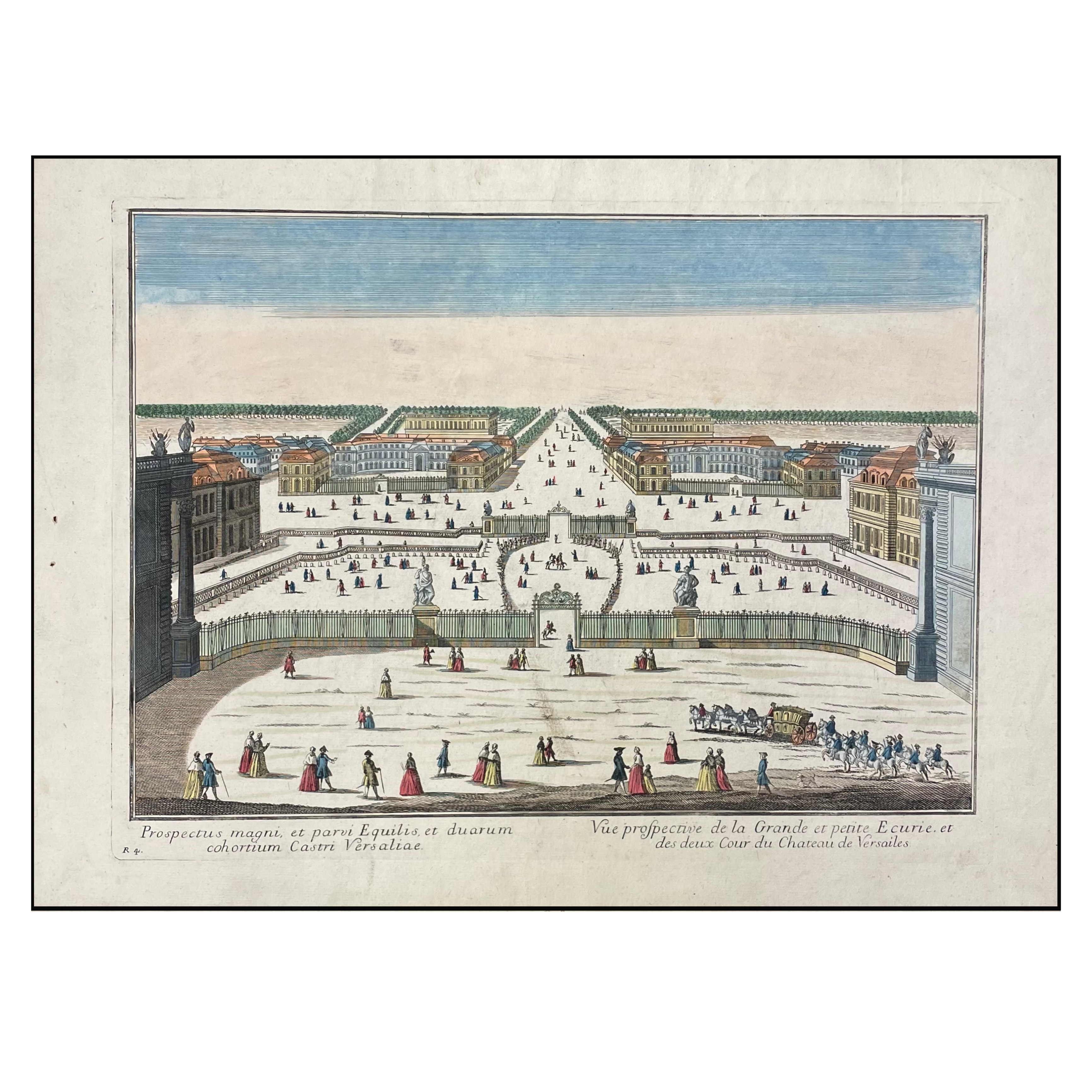 AUTOR DESCONOCIDO - VISTA ÓPTICA DEL CASTILLO DE VERSALLES - 1750