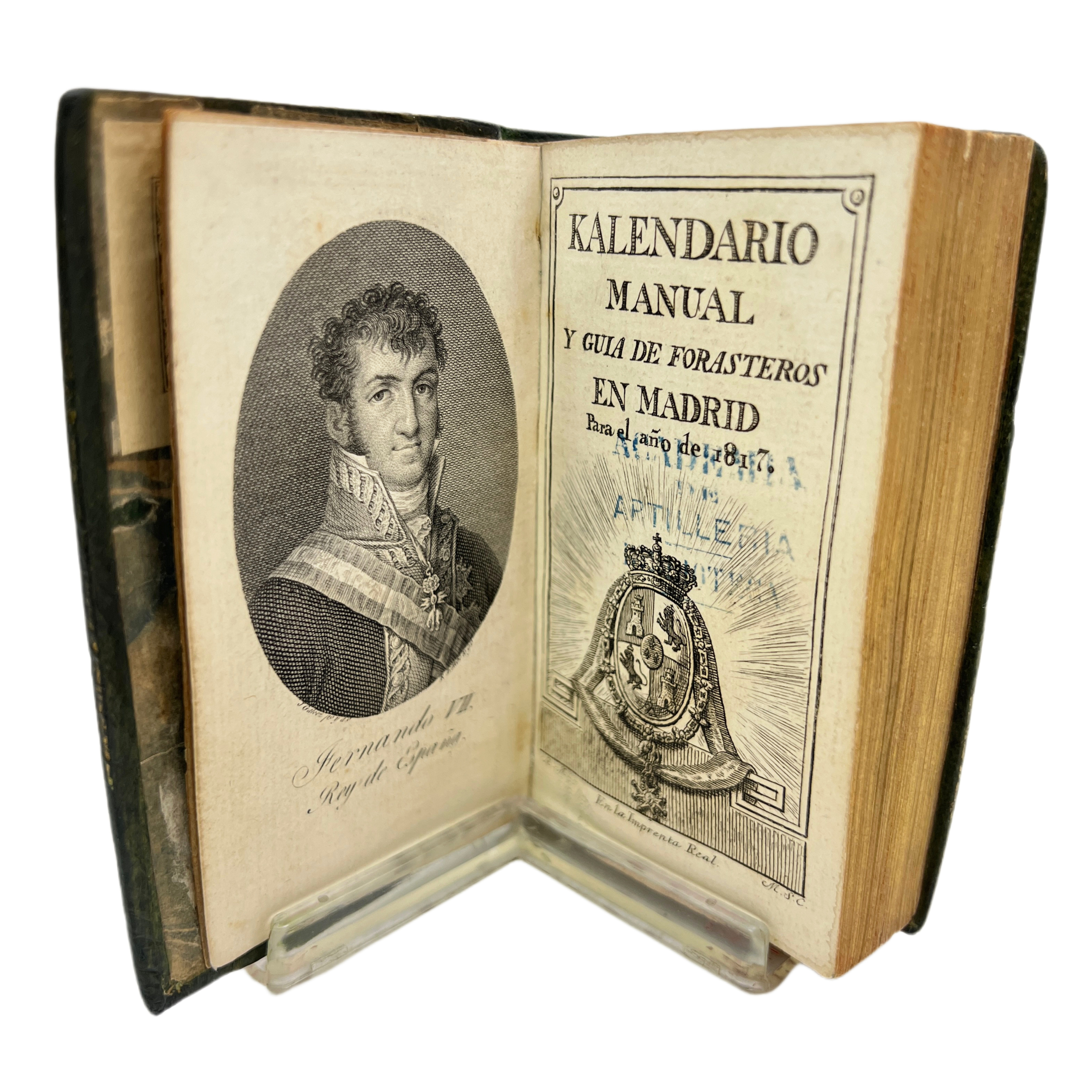 FERNANDO VII - KALENDARIO Y GUIA DE FORASTEROS - 1817