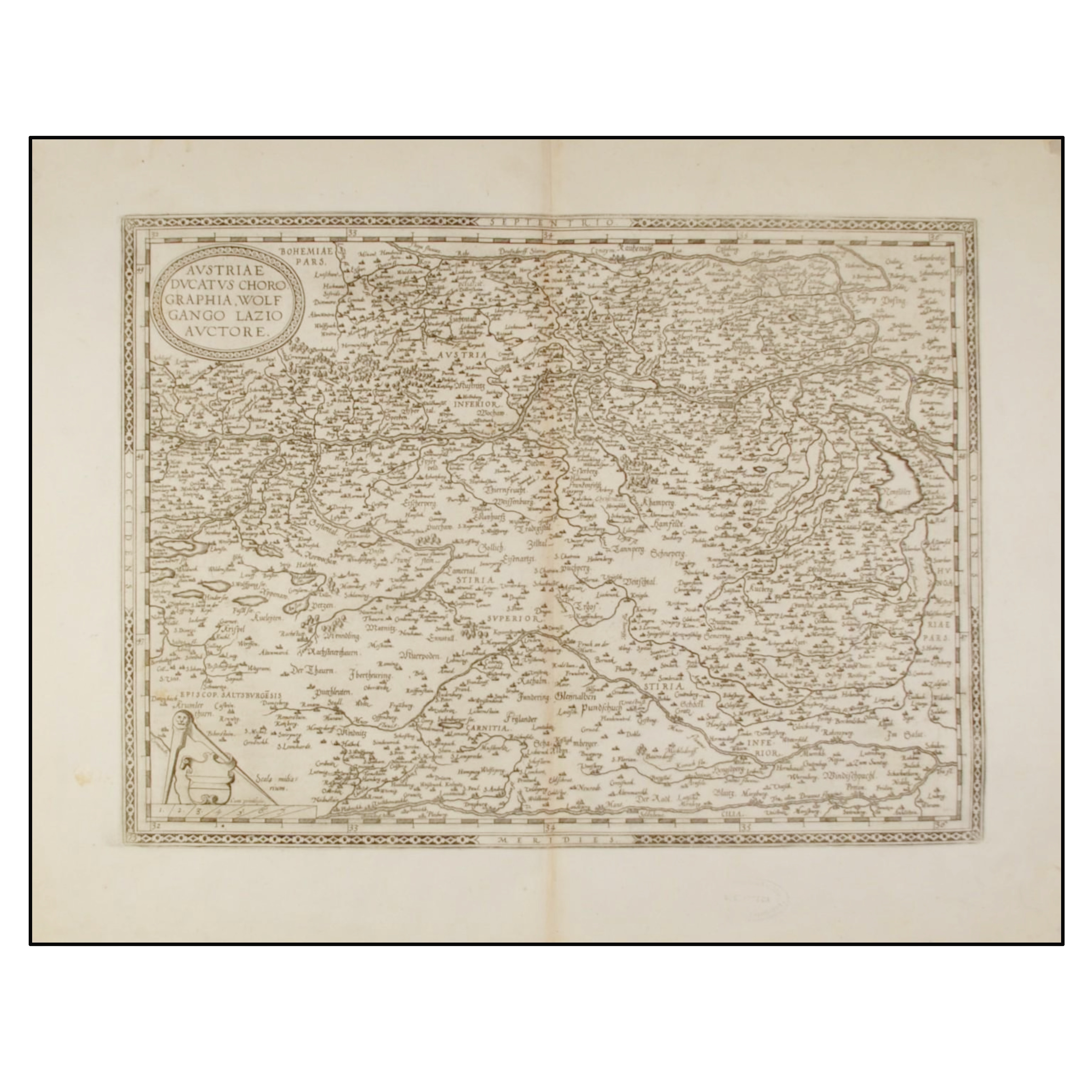 ABRAHAM ORTELIUS - AUSTRIAE DUCATUS CHOROGRAPHIA WOLFGANGO LAZIO AUCTORE - 1579