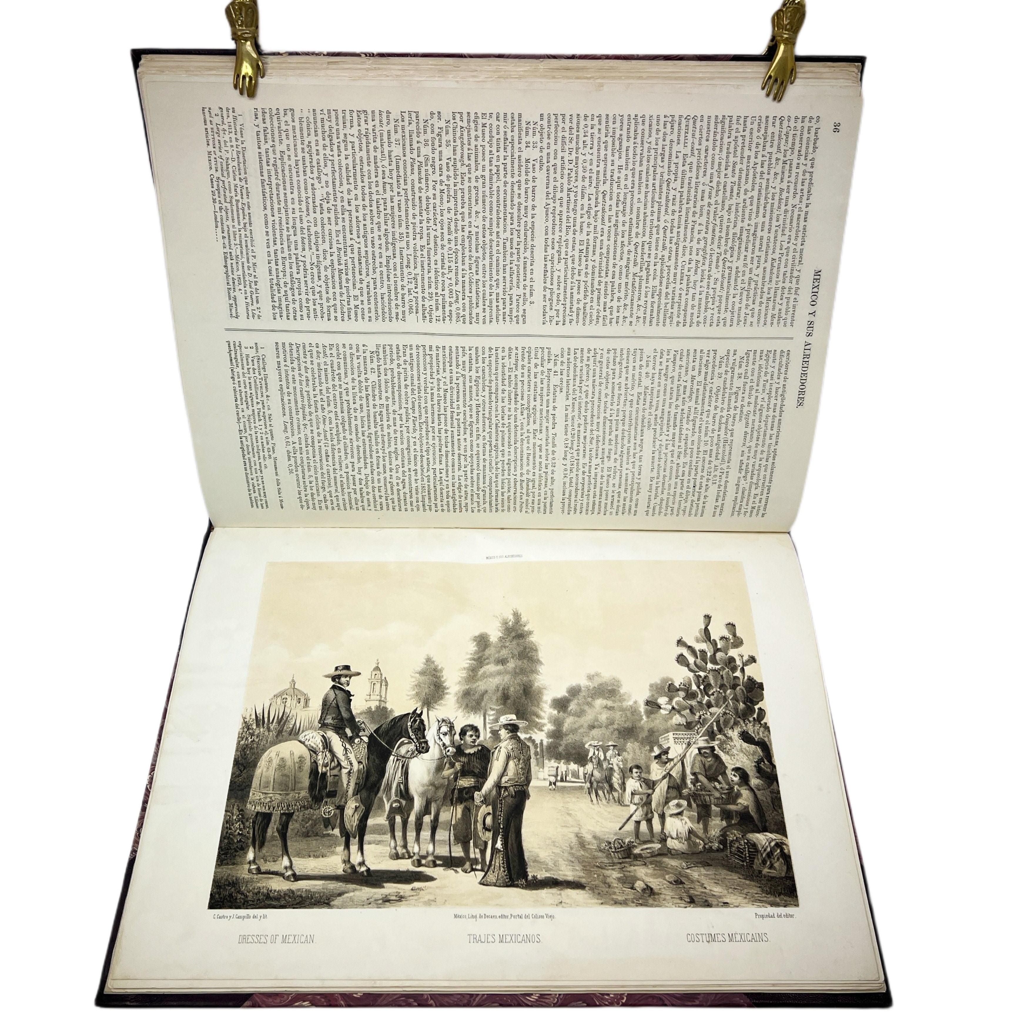 CASIMIRO CASTRO - MÉXICO Y SUS ALREDEDORES (1ª EDICIÓN) - 1855