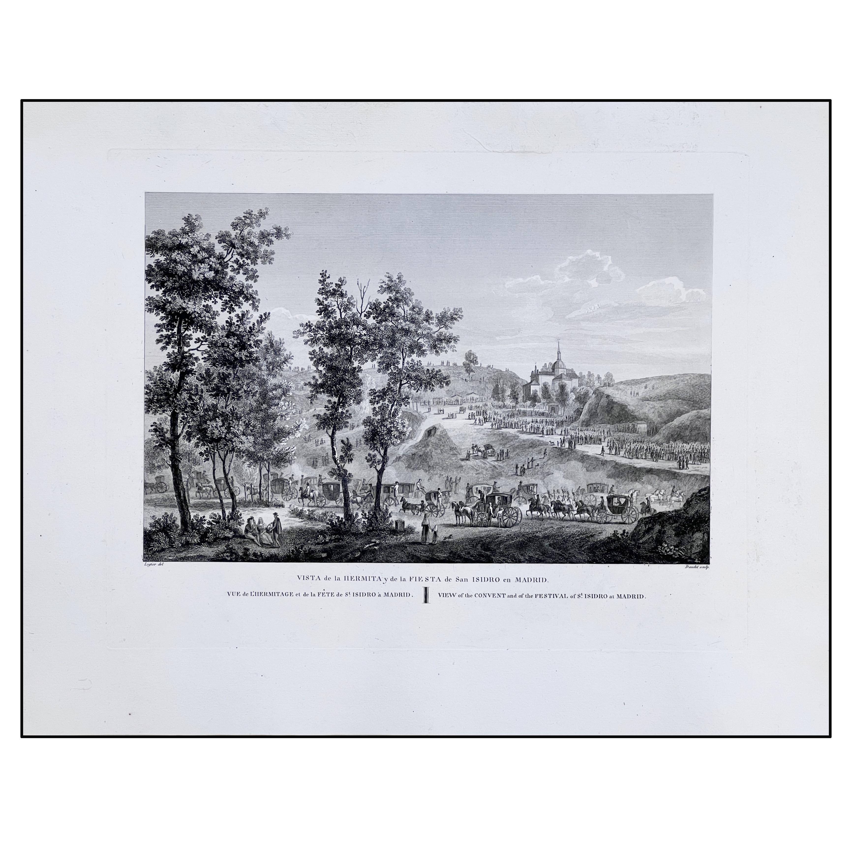 FRANÇOIS LIGER - VISTA DE MADRID SAN ISIDRO - 1820