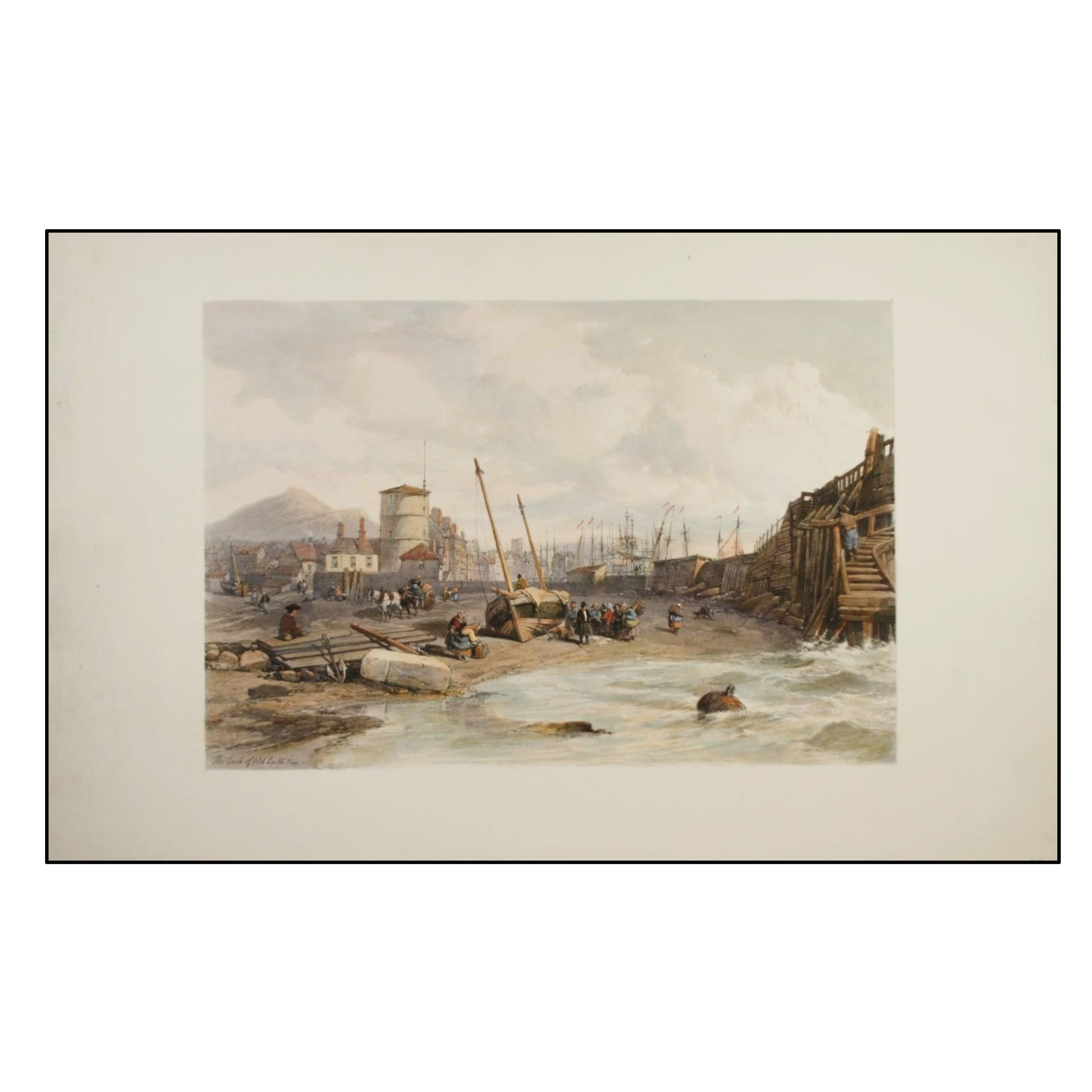 THE BACK OF OLD LEITH PIER.