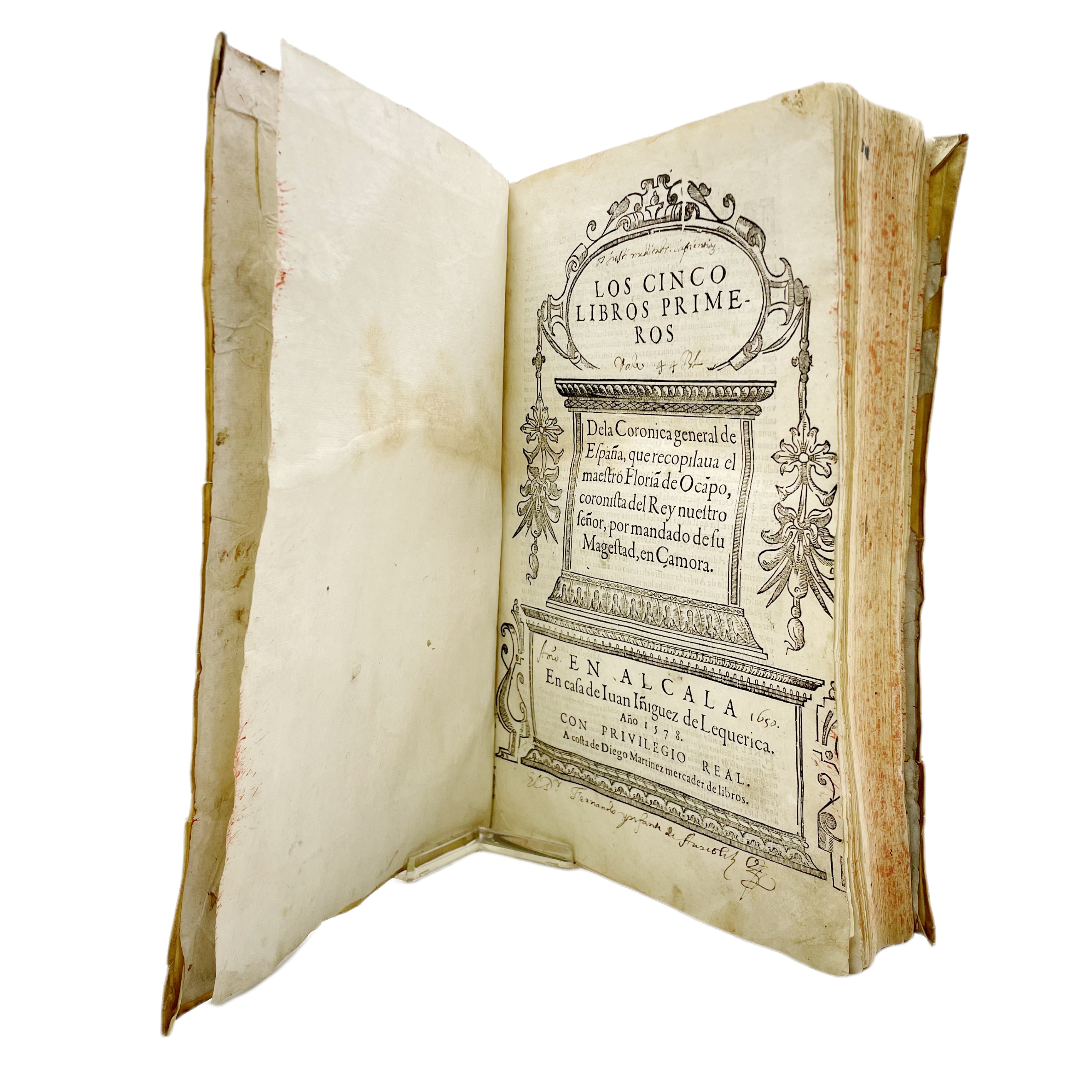 FLORIÁN DE OCAMPO - LOS CINCO LIBROS PRIMEROS (2ª EDICIÓN) - 1578