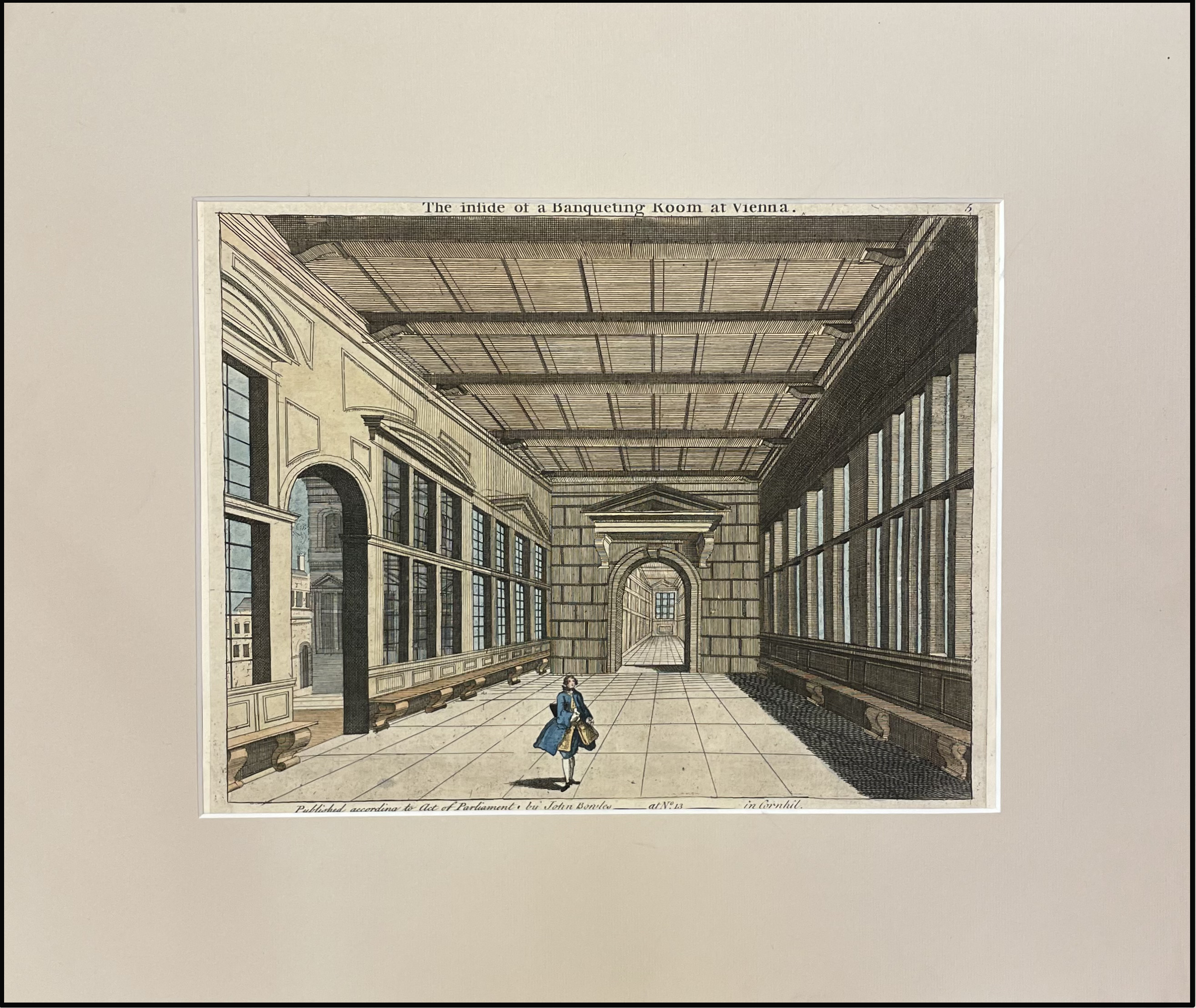 INTERIOR DE LA SALA DE BANQUETES (VIENA C. 1750) / THE INSIDE OF A BANQUETING ROOM AT VIENNA.