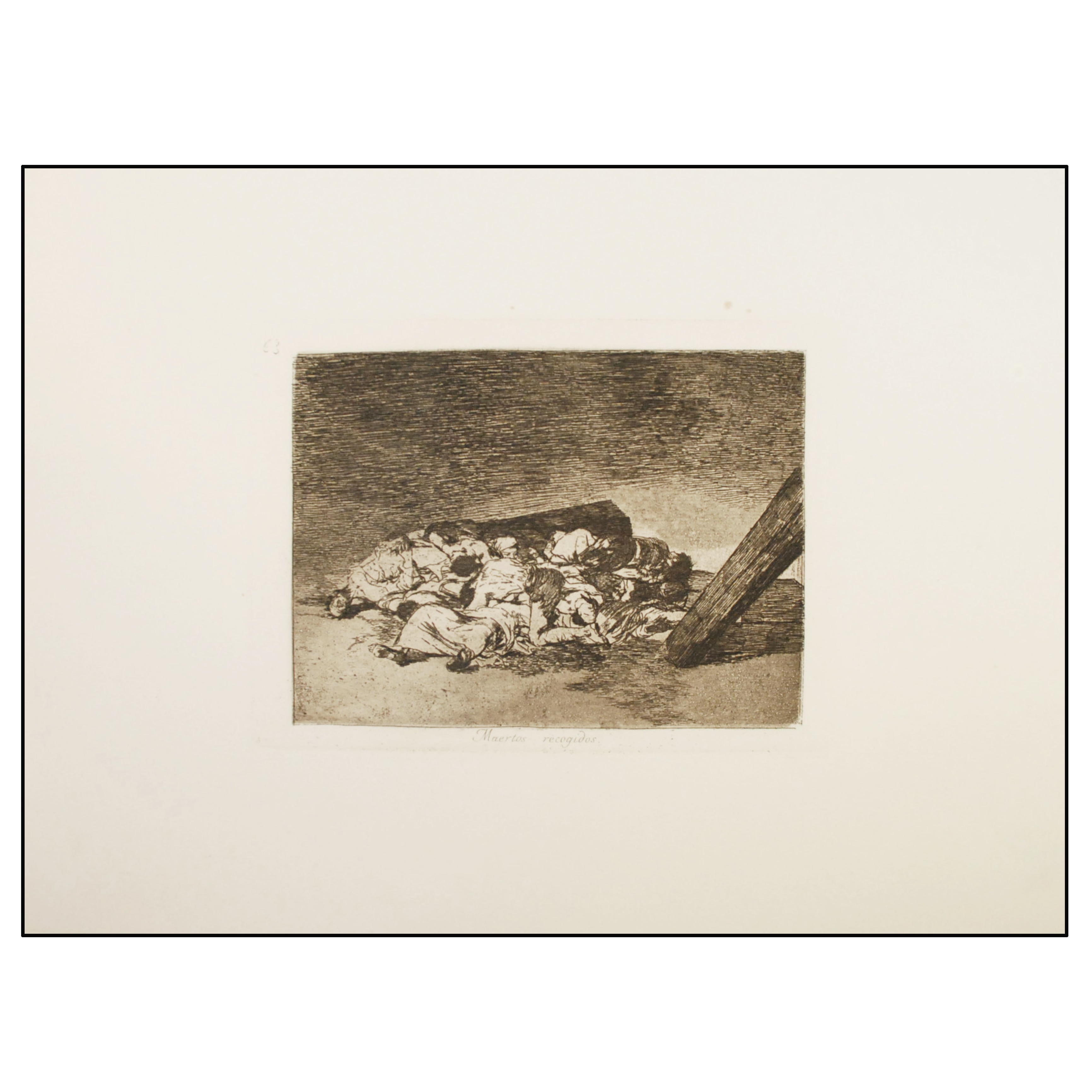 FRANCISCO DE GOYA - LOS DESASTRES DE LA GUERRA  (MUERTOS RECOGIDOS, ESTAMPA Nº 63) - 1930