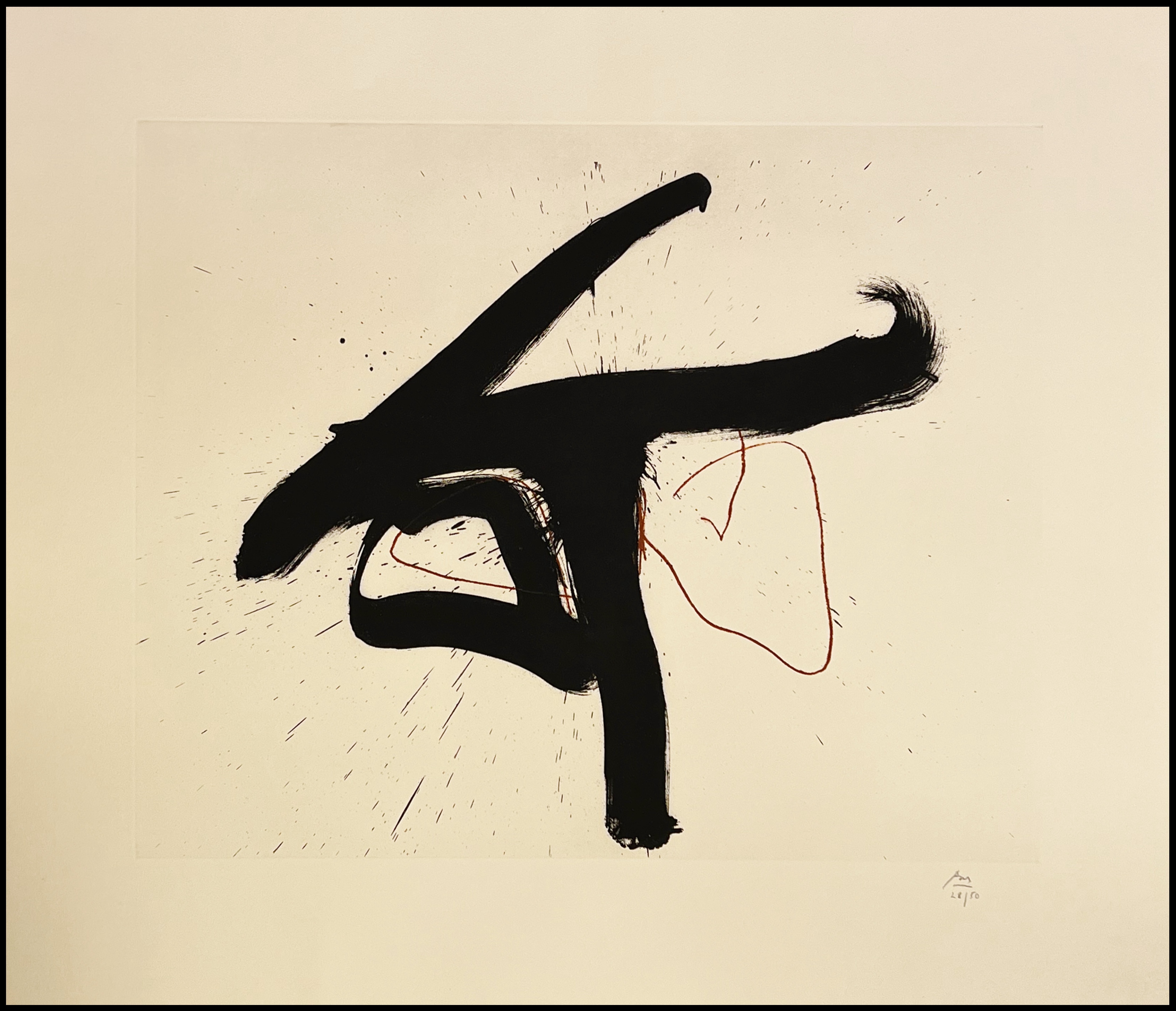 ROBERT MOTHERWELL (1915 - 1991) - LAMENT FOR LORCA - 1991