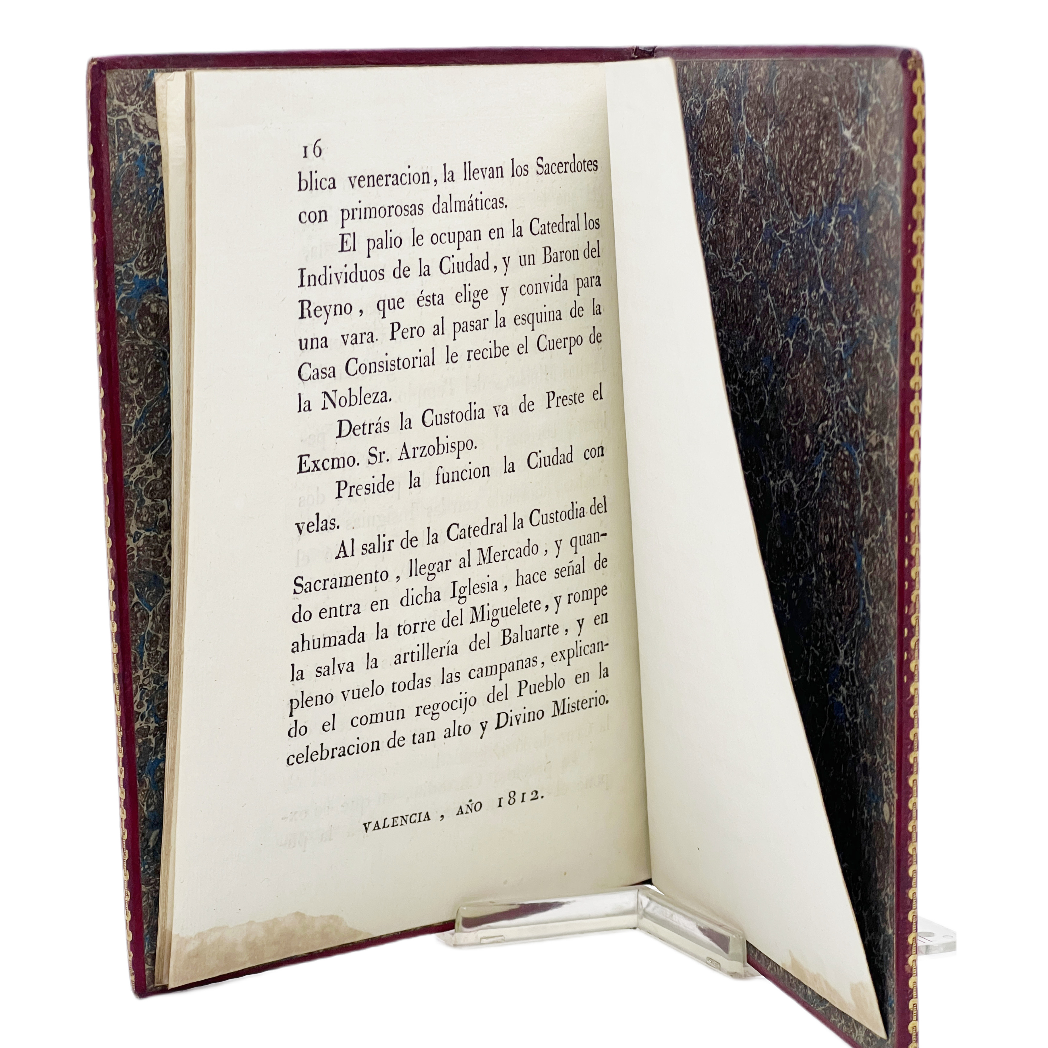 FIESTAS DE VALENCIA - ENCUADERNACIÓN IMPERIO TIPO BOZERIAN - 1812