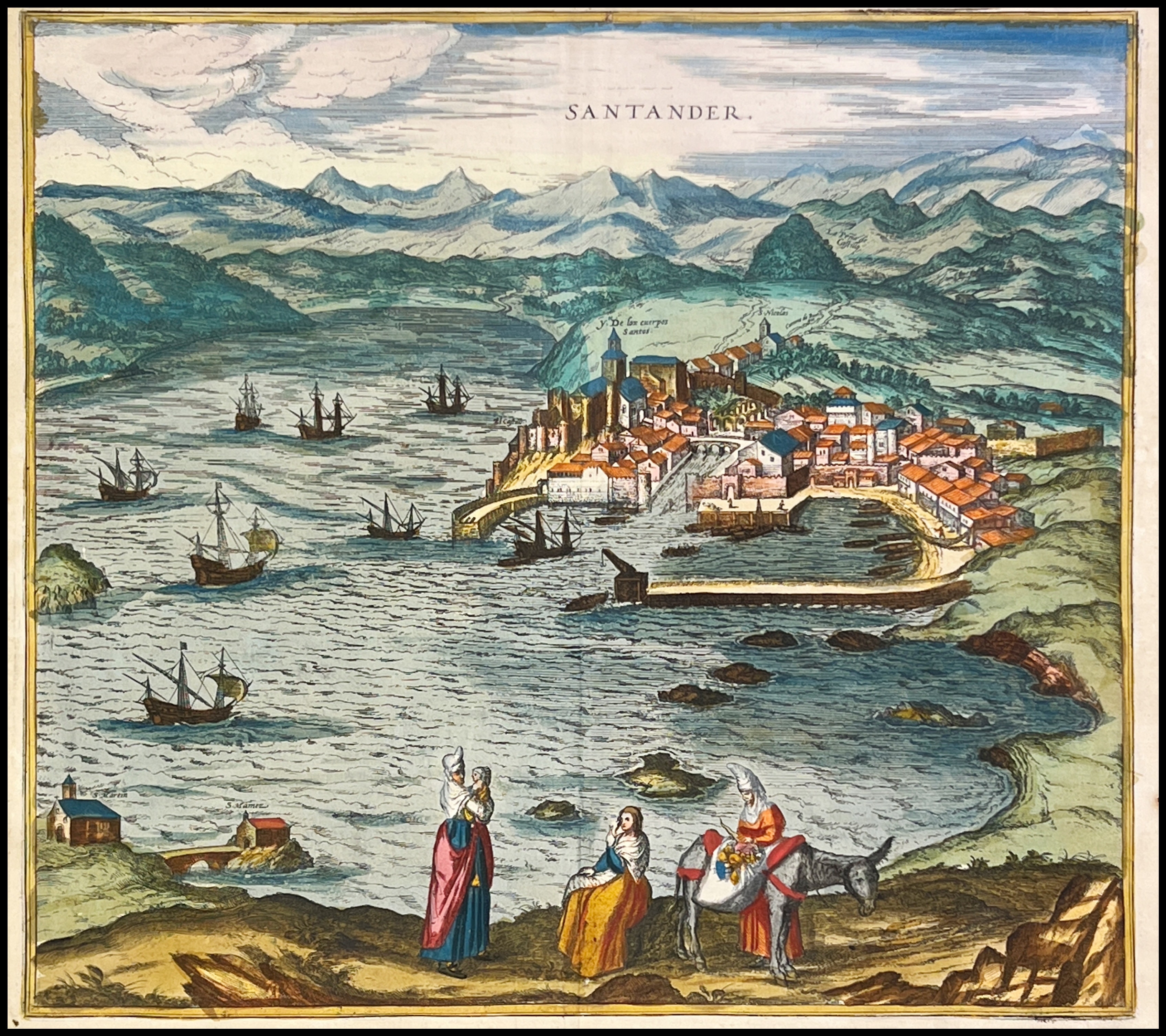 BRAUN & HOGENBERG - VISTA DE SANTANDER - 1623