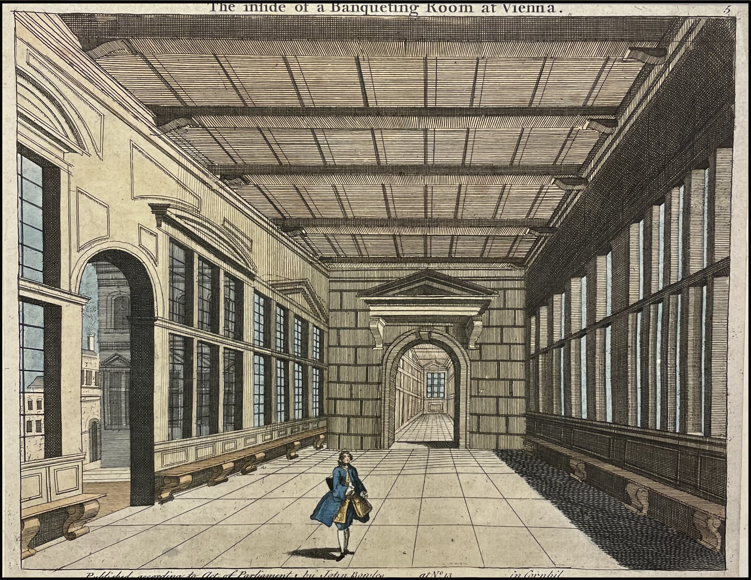 INTERIOR DE LA SALA DE BANQUETES (VIENA C. 1750) / THE INSIDE OF A BANQUETING ROOM AT VIENNA.