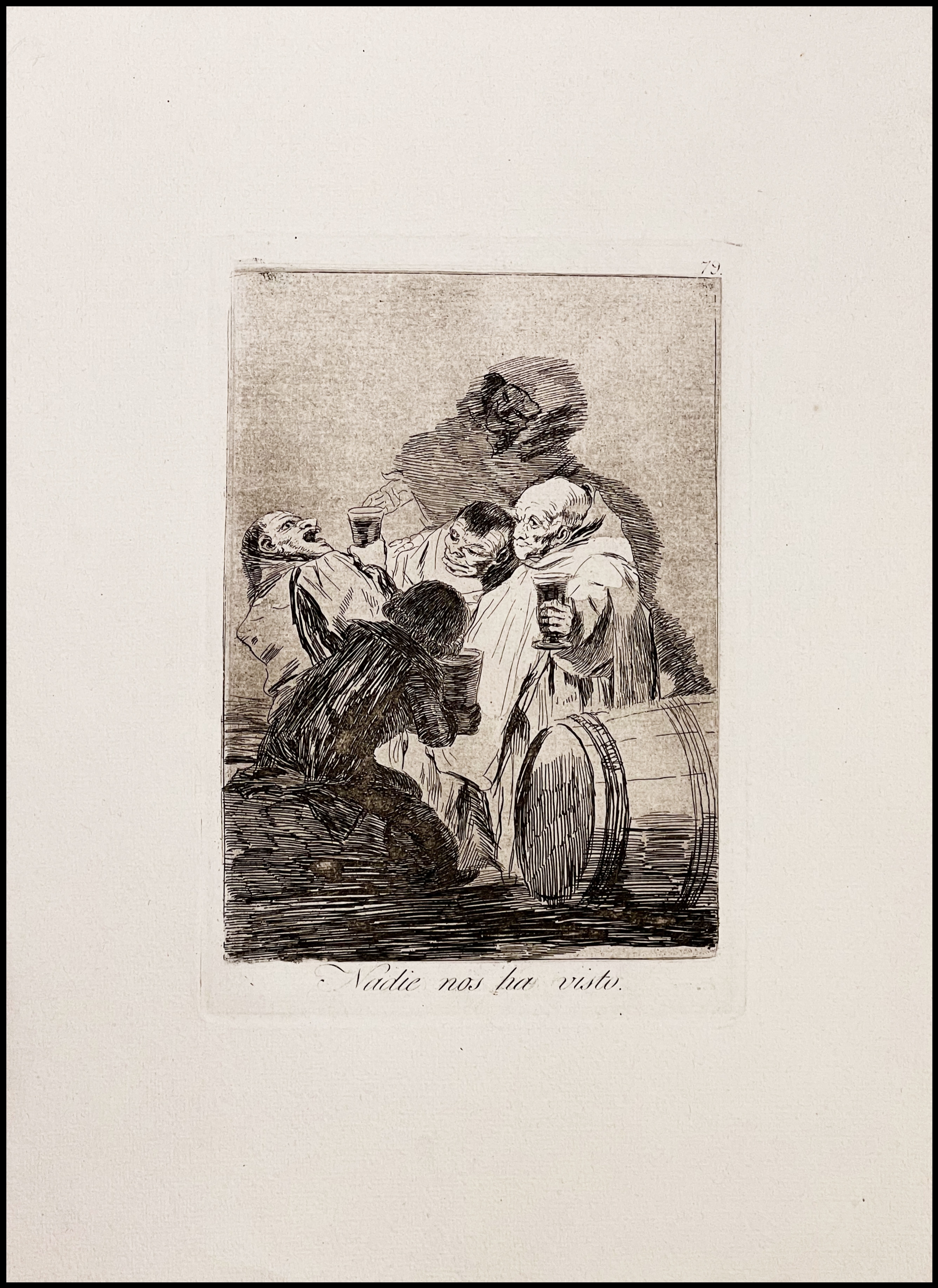 FRANCISCO DE GOYA - NADIE NOS A VISTO - (LOS CAPRICHOS, Nº 79) - 1918