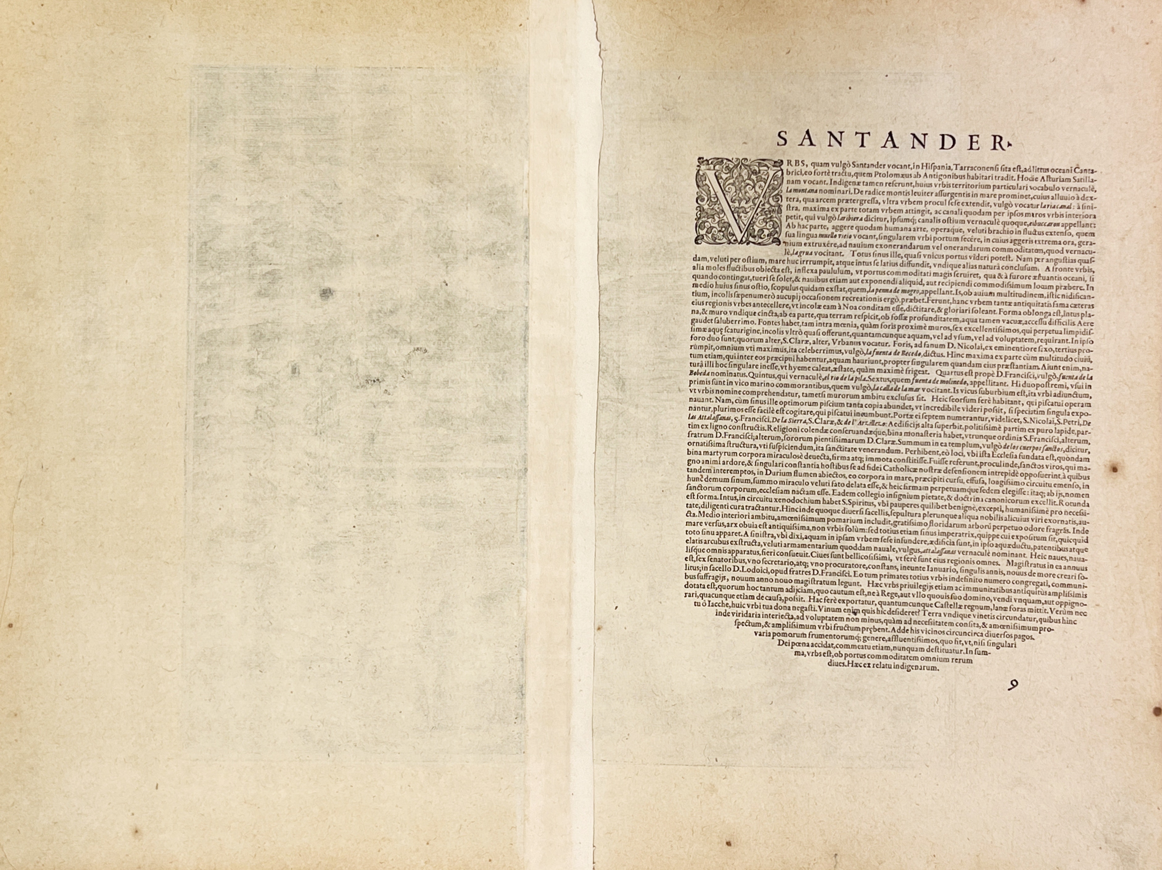 BRAUN & HOGENBERG - VISTA DE SANTANDER - 1597