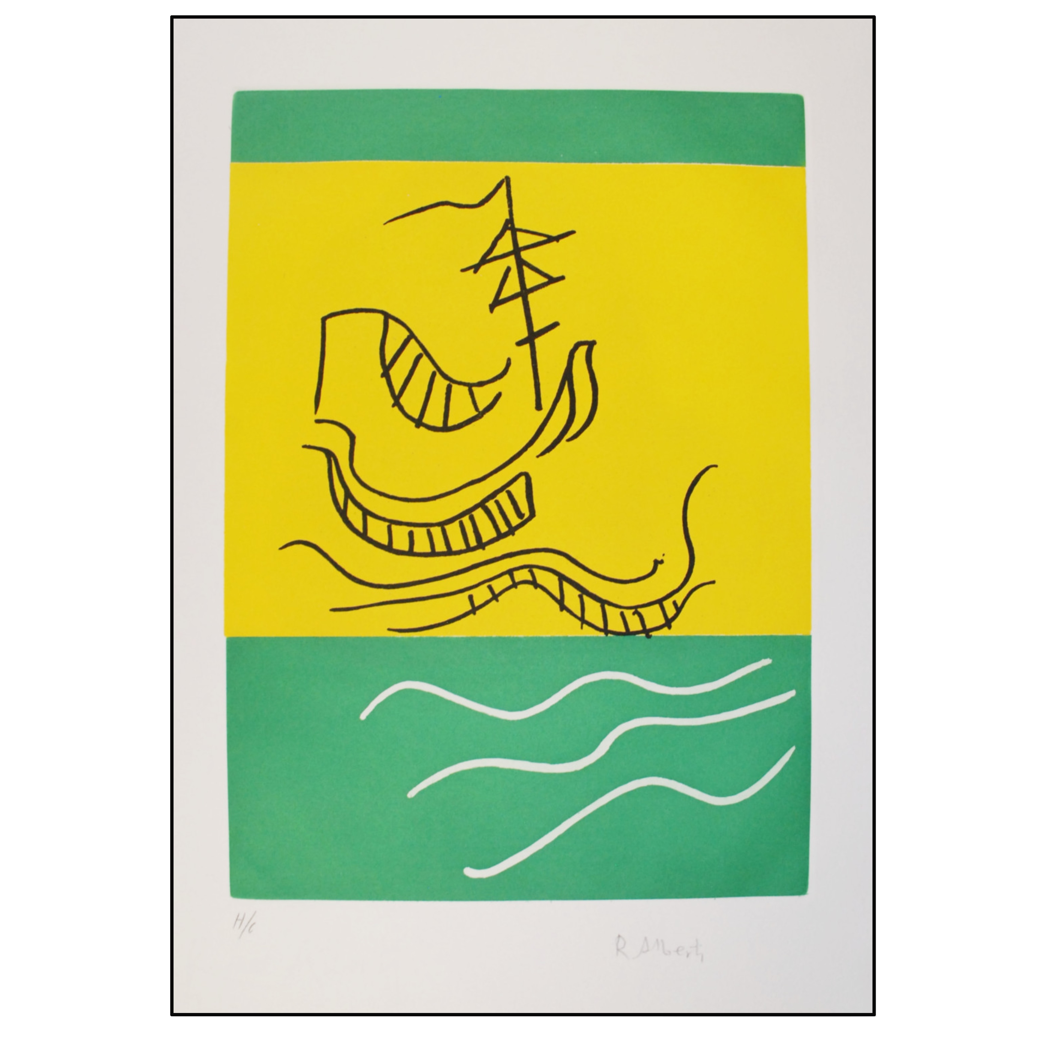 RAFAEL ALBERTI - GALEÓN AL VIENTO (MAR III) - 1997