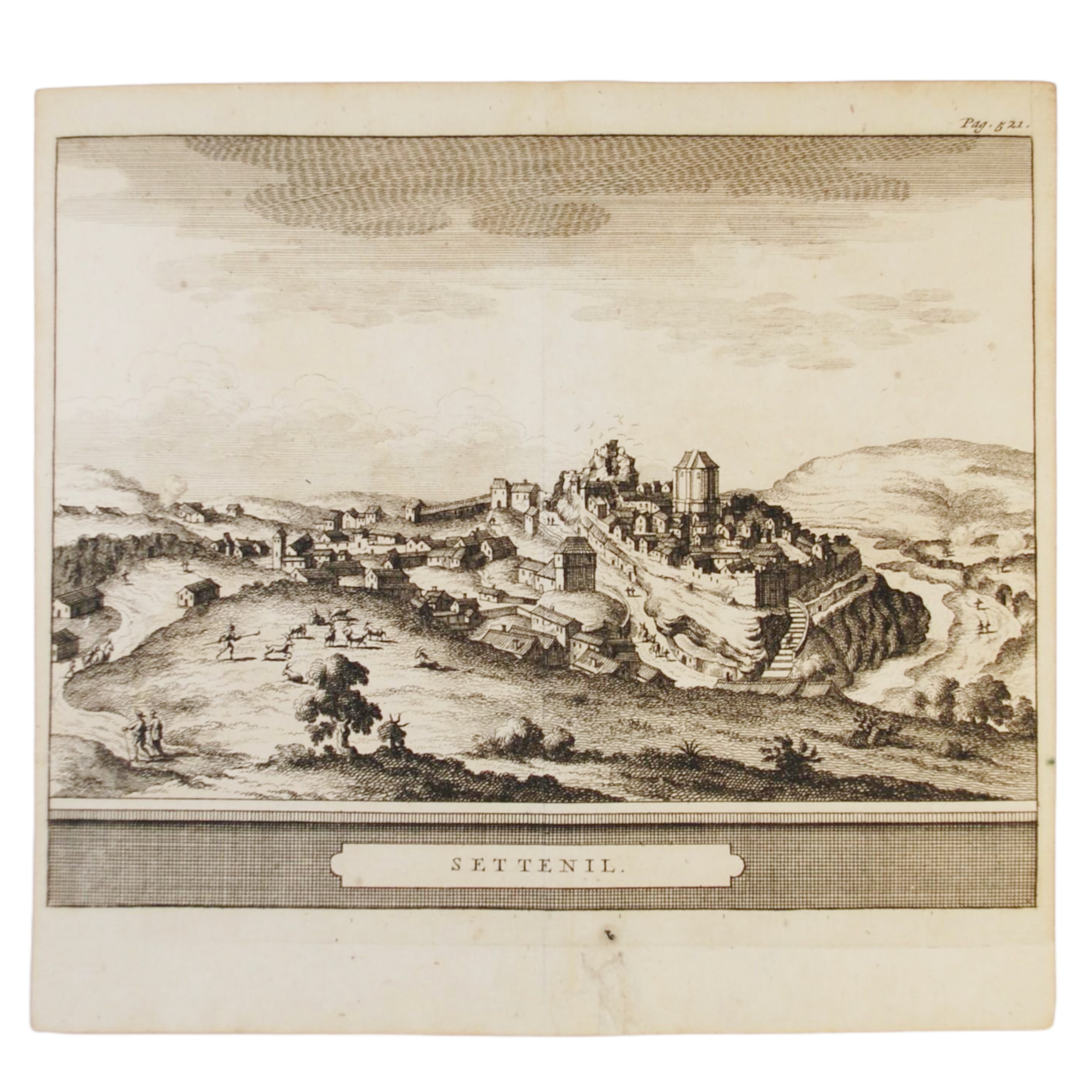 PIETER VAN DER AA - VISTA DE SETENIL (CÁDIZ) - 1707