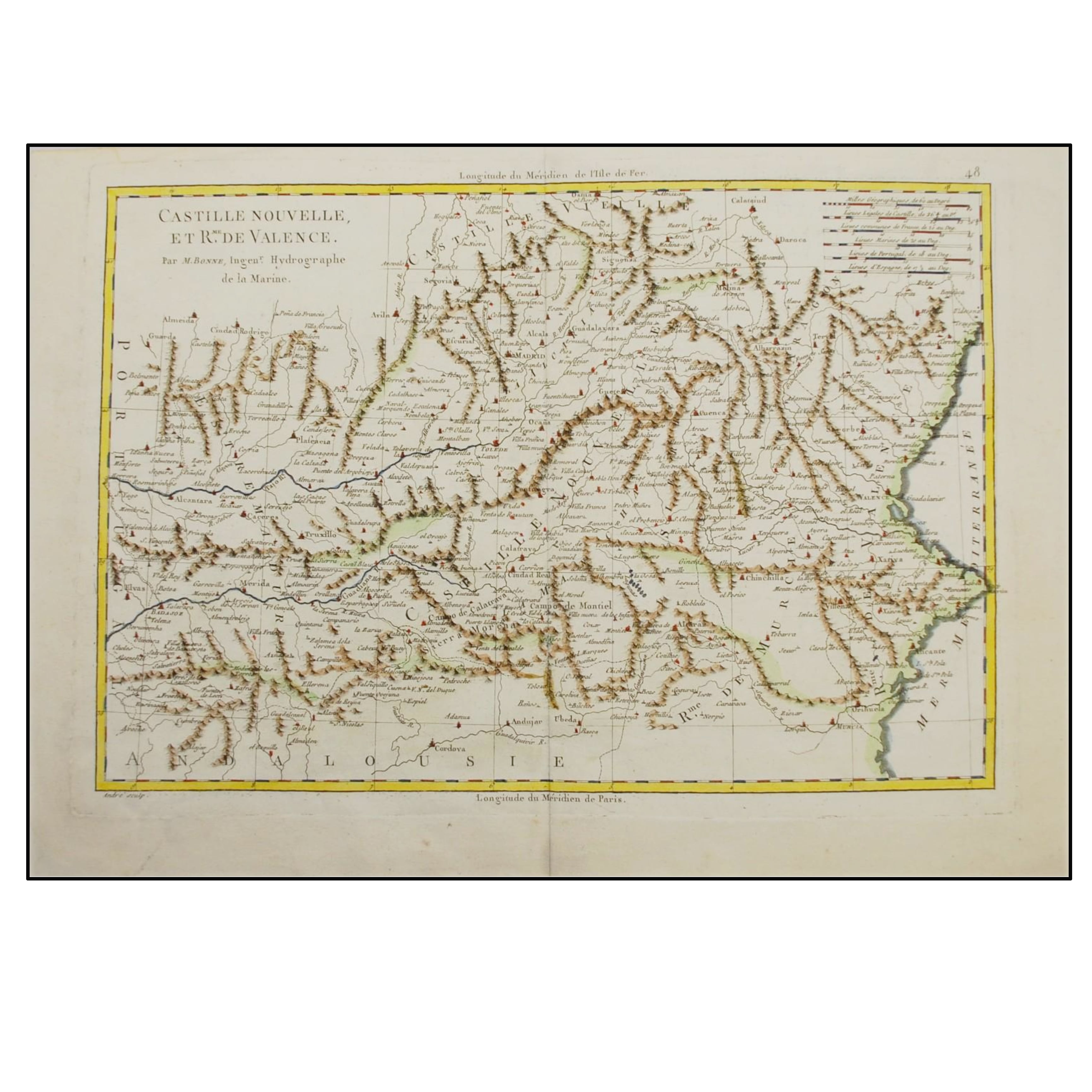 RIGOBERT BONNE - CASTILLE NOUVELLE ET RME. DE VALENCE  - 1787