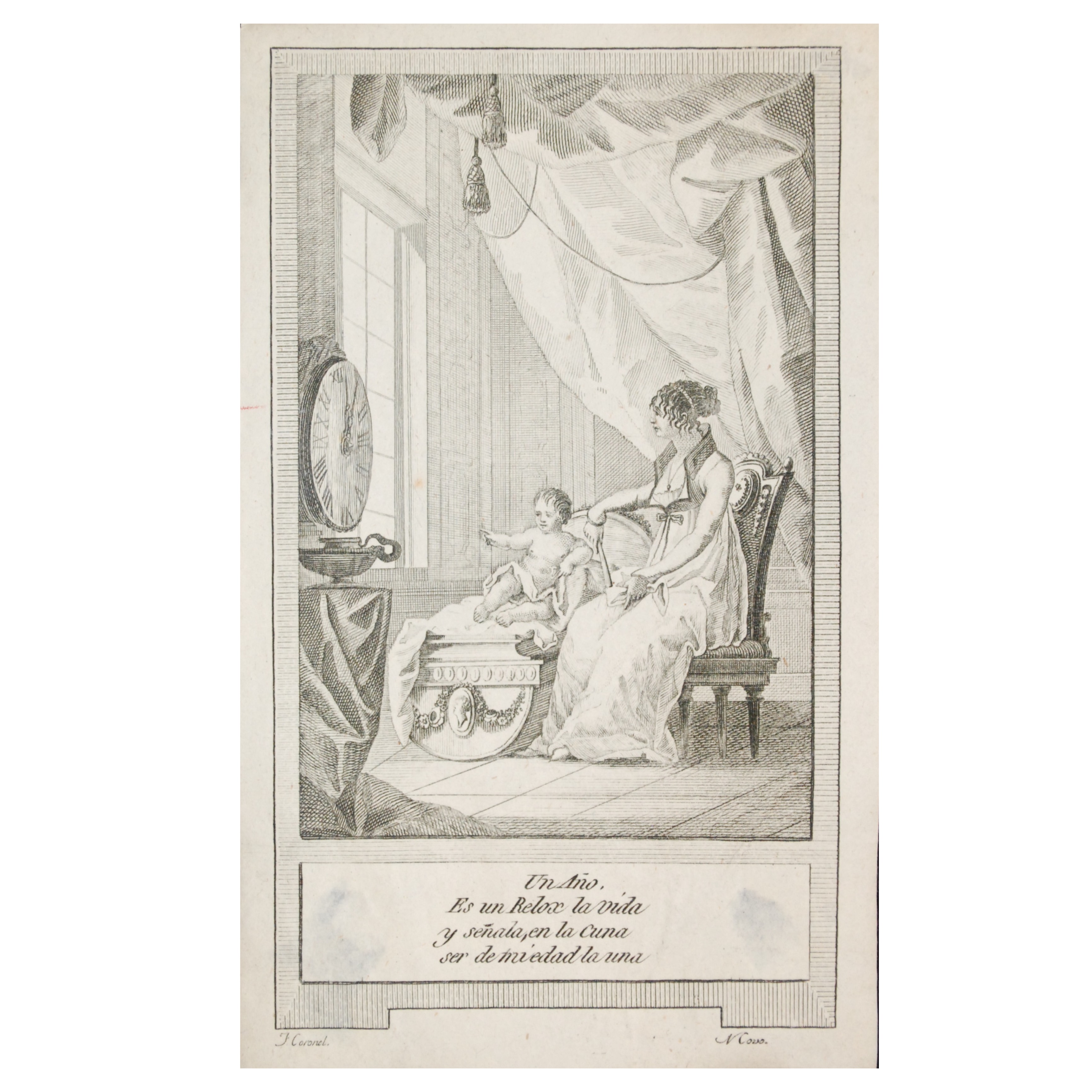 VARIOS AUTORES - COLECCIÓN DE 14 ESTAMPAS QUE REPRESENTAN LAS EDADES DEL HOMBRE DESDE 1 HASTA 100 AÑOS, ADORNADAS CON VARIAS ALEGORÍAS.- 1803