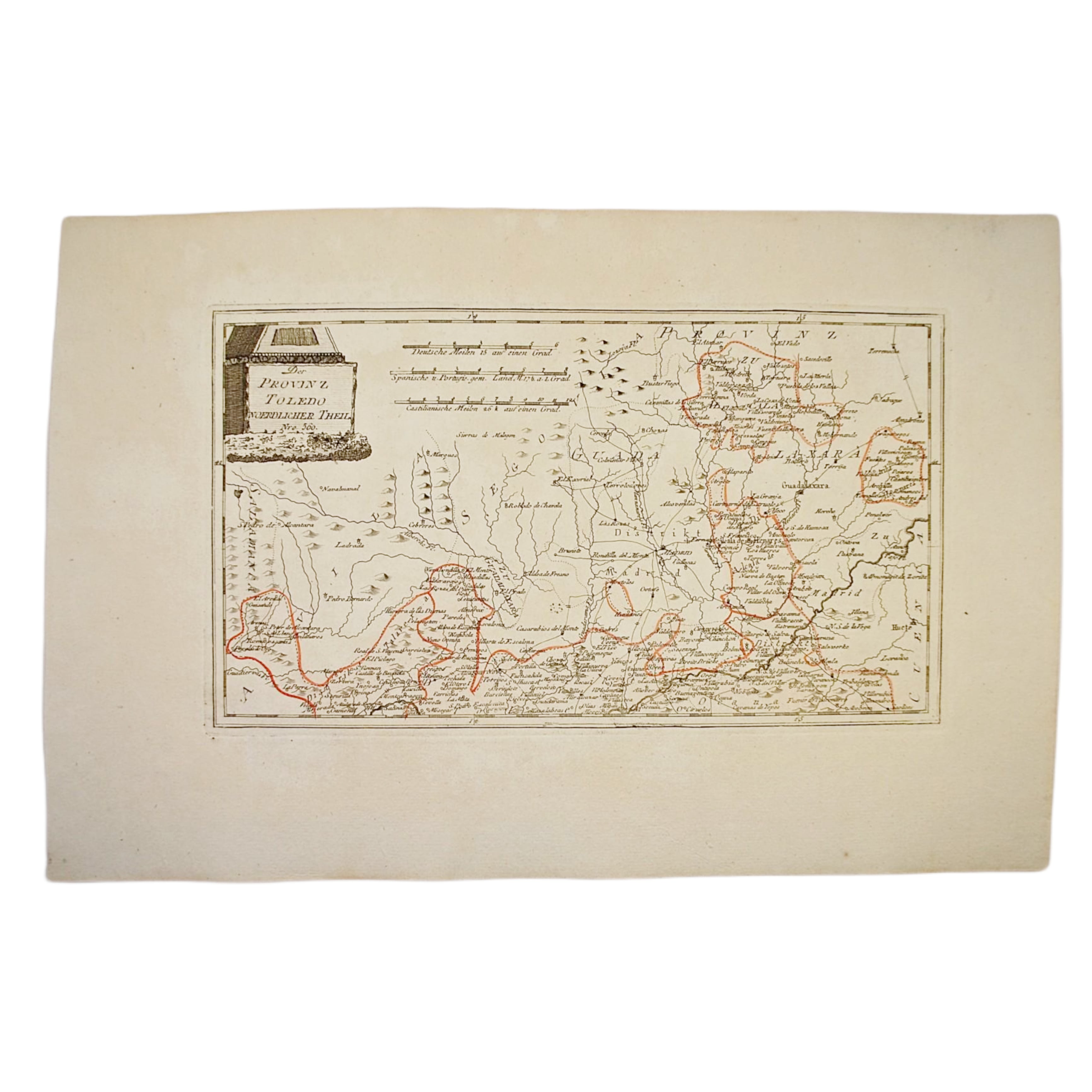 FRANZ J. JOSEPH VON REILLY - DER PROVINZ TOLEDO NÖRDLICHER THEIL  - 1797