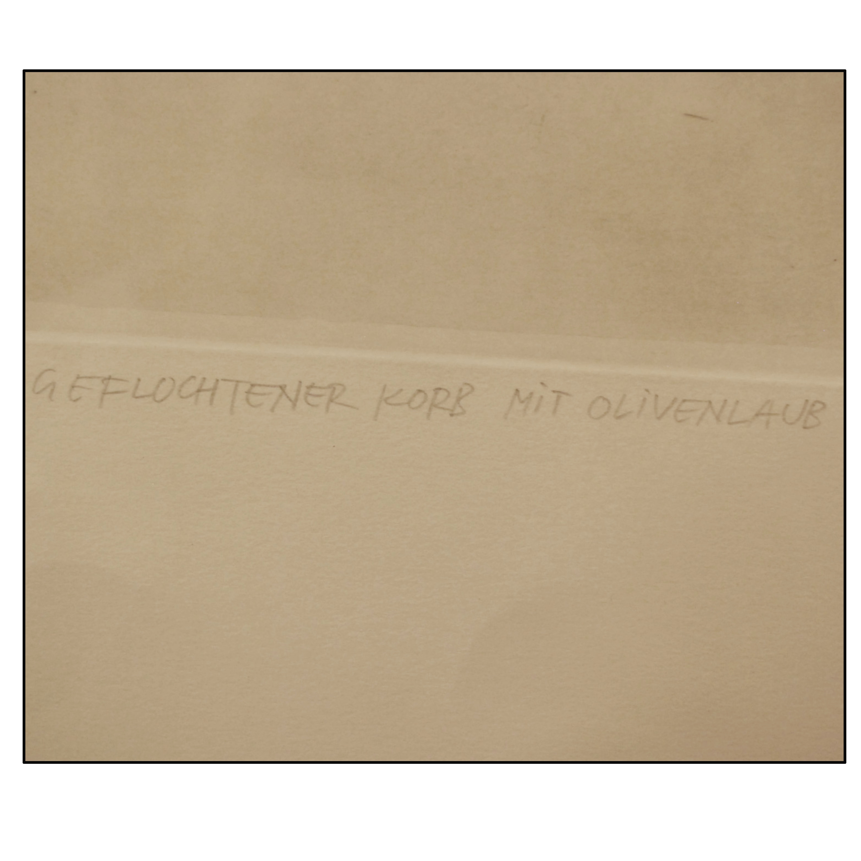 MALTE SARTORIUS - CESTA TRENZADA CON HOJAS DE OLIVO - 1997