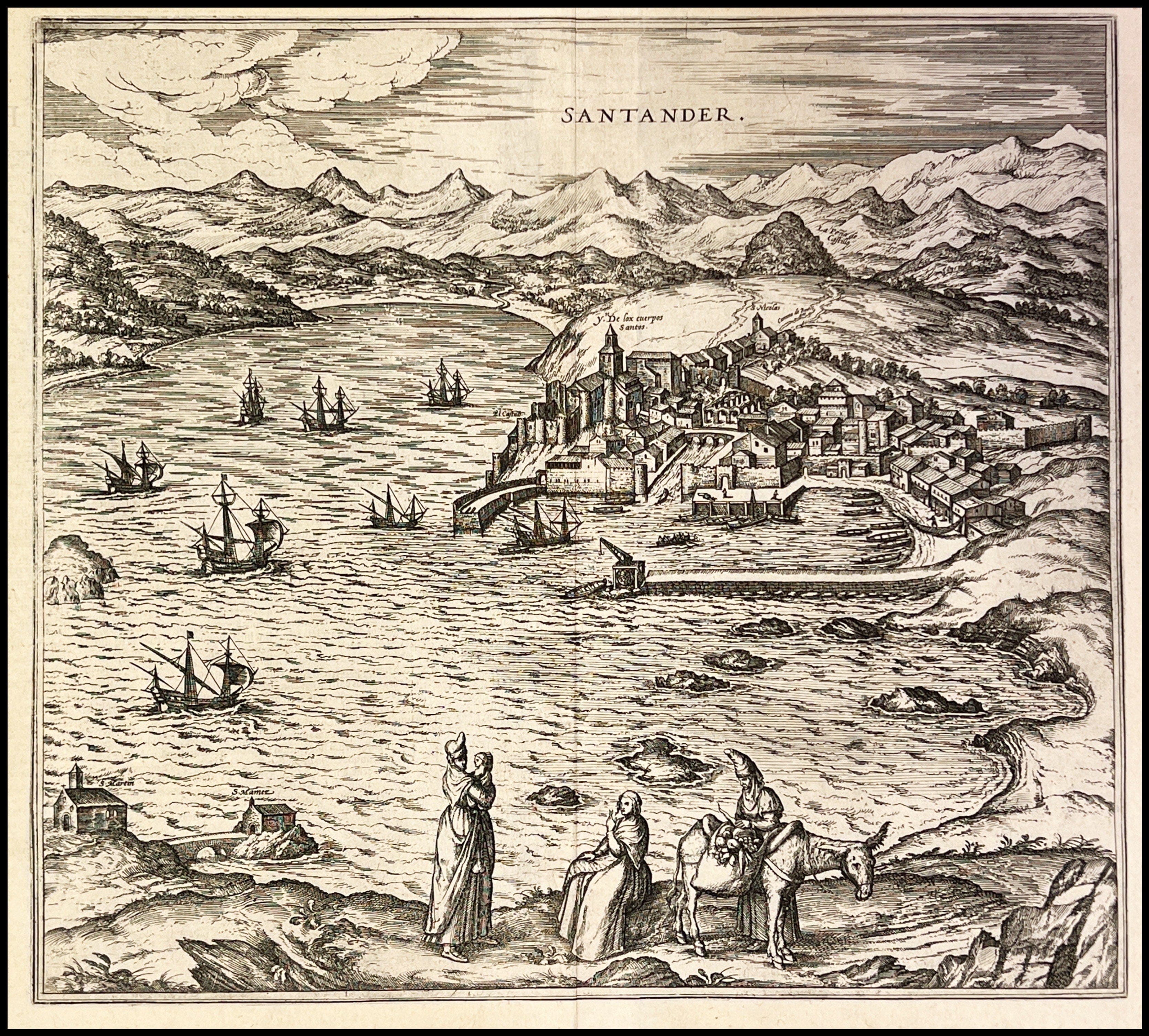 BRAUN & HOGENBERG - VISTA DE SANTANDER - 1597