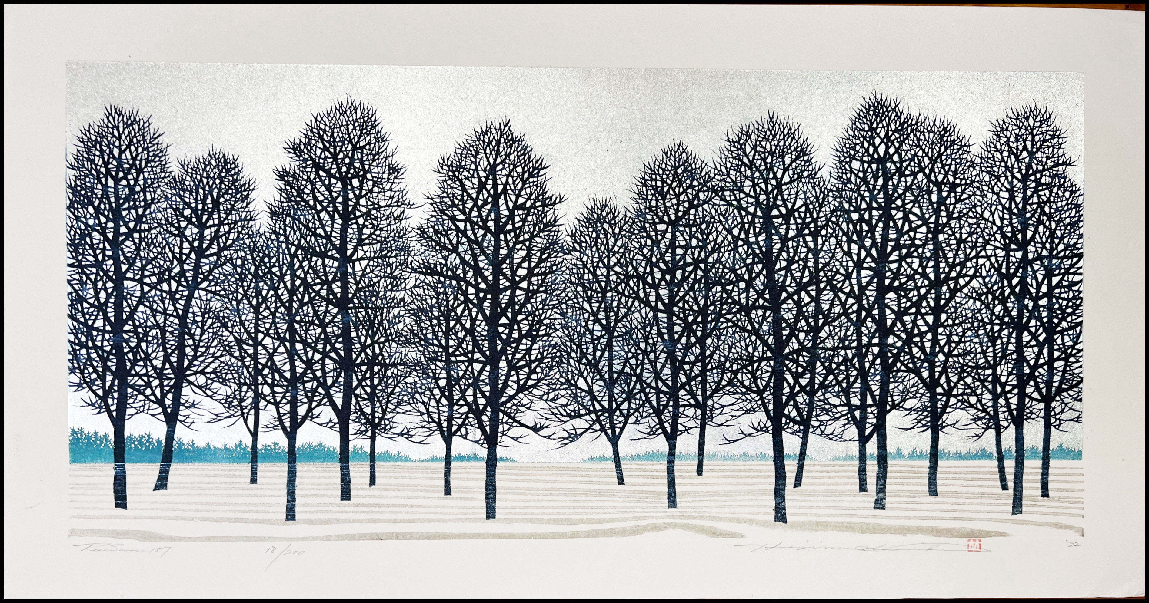 HAJIME NAMIKI - TREE SCENE 157 (XILOGRAFÍA) - 2022