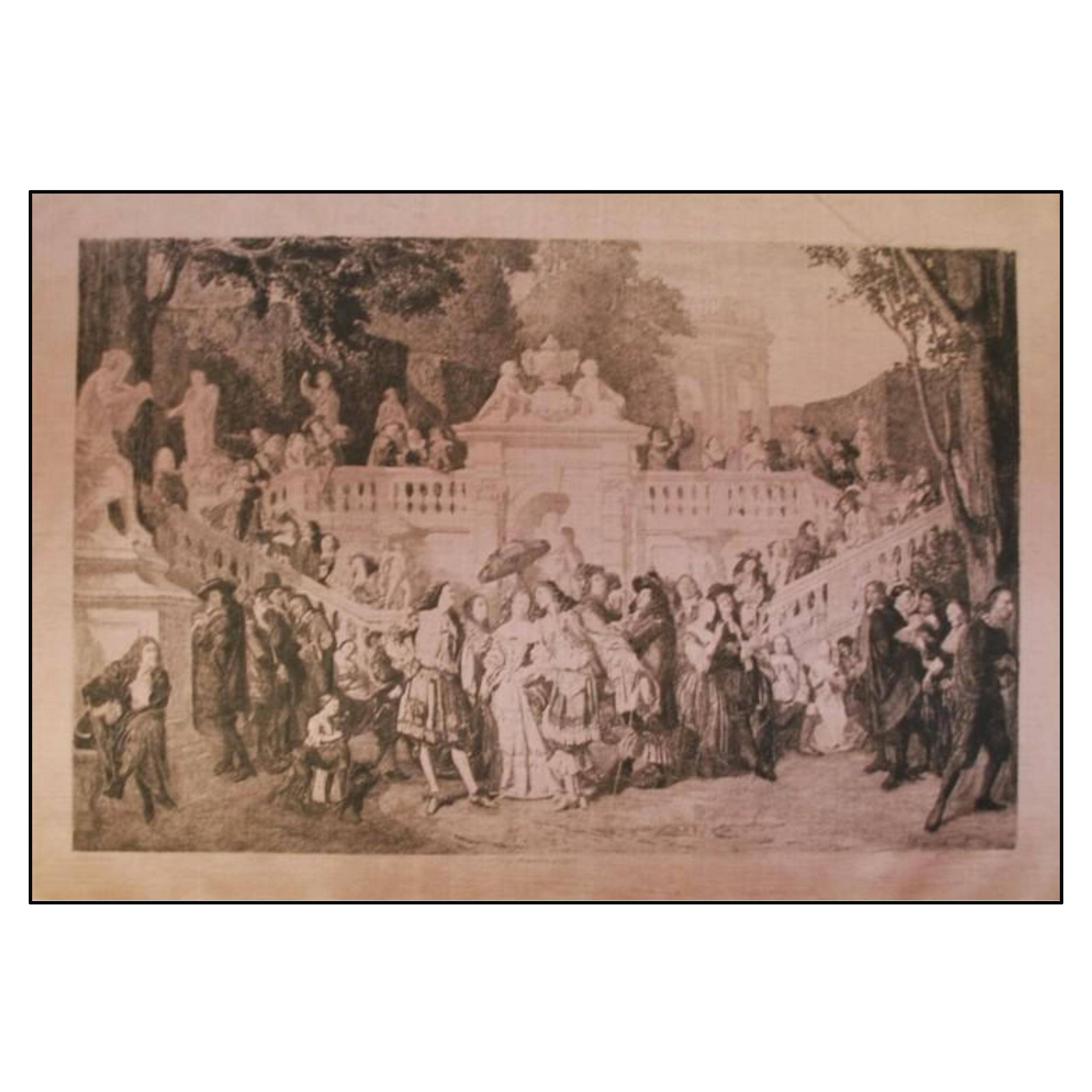 MONSANTO - TEATRO DE MOLIÈRE (GRABADO SOBRE SEDA) - 1850