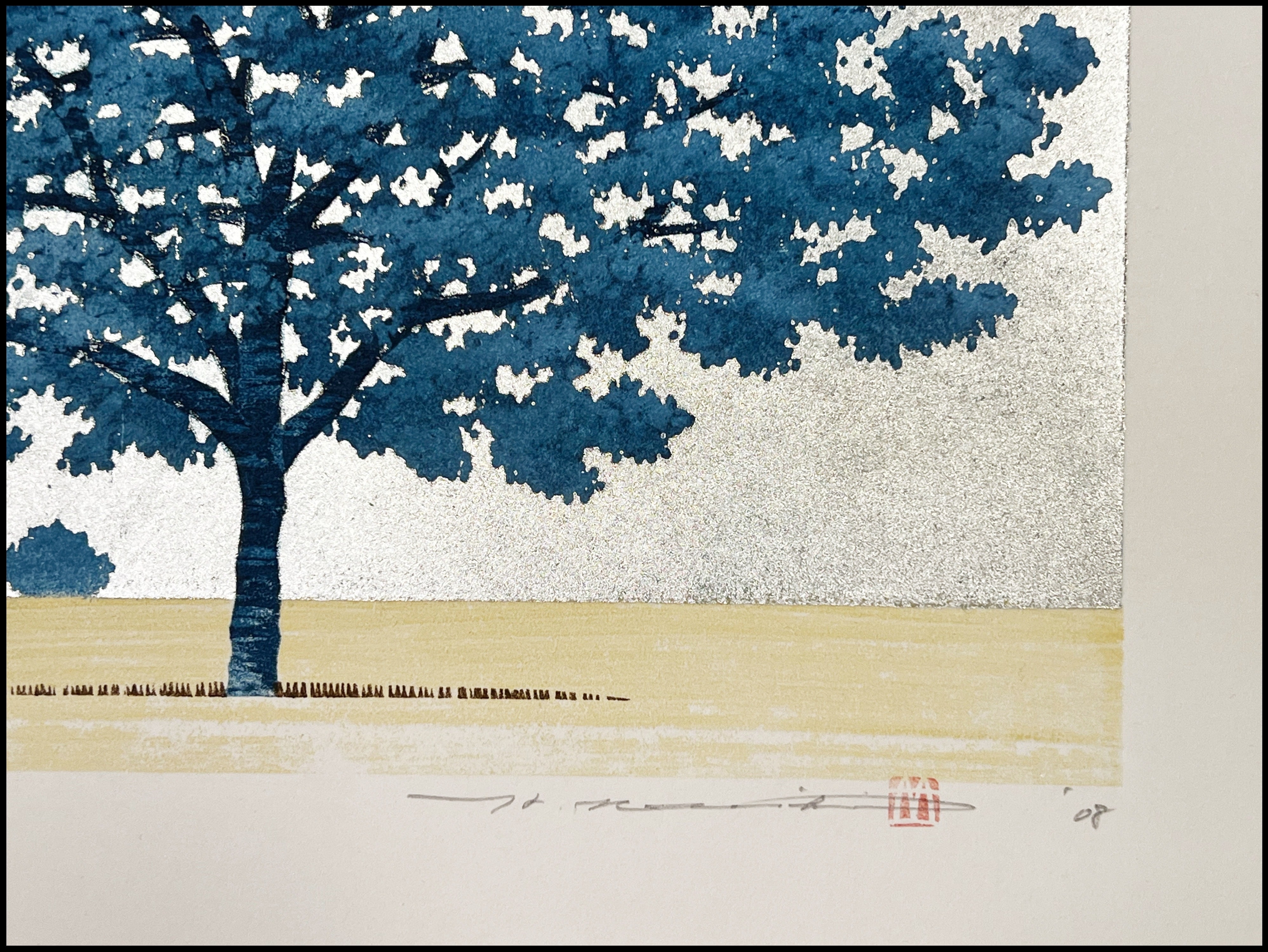 HAJIME NAMIKI - BLUE TREE (XILOGRAFÍA) - 2008