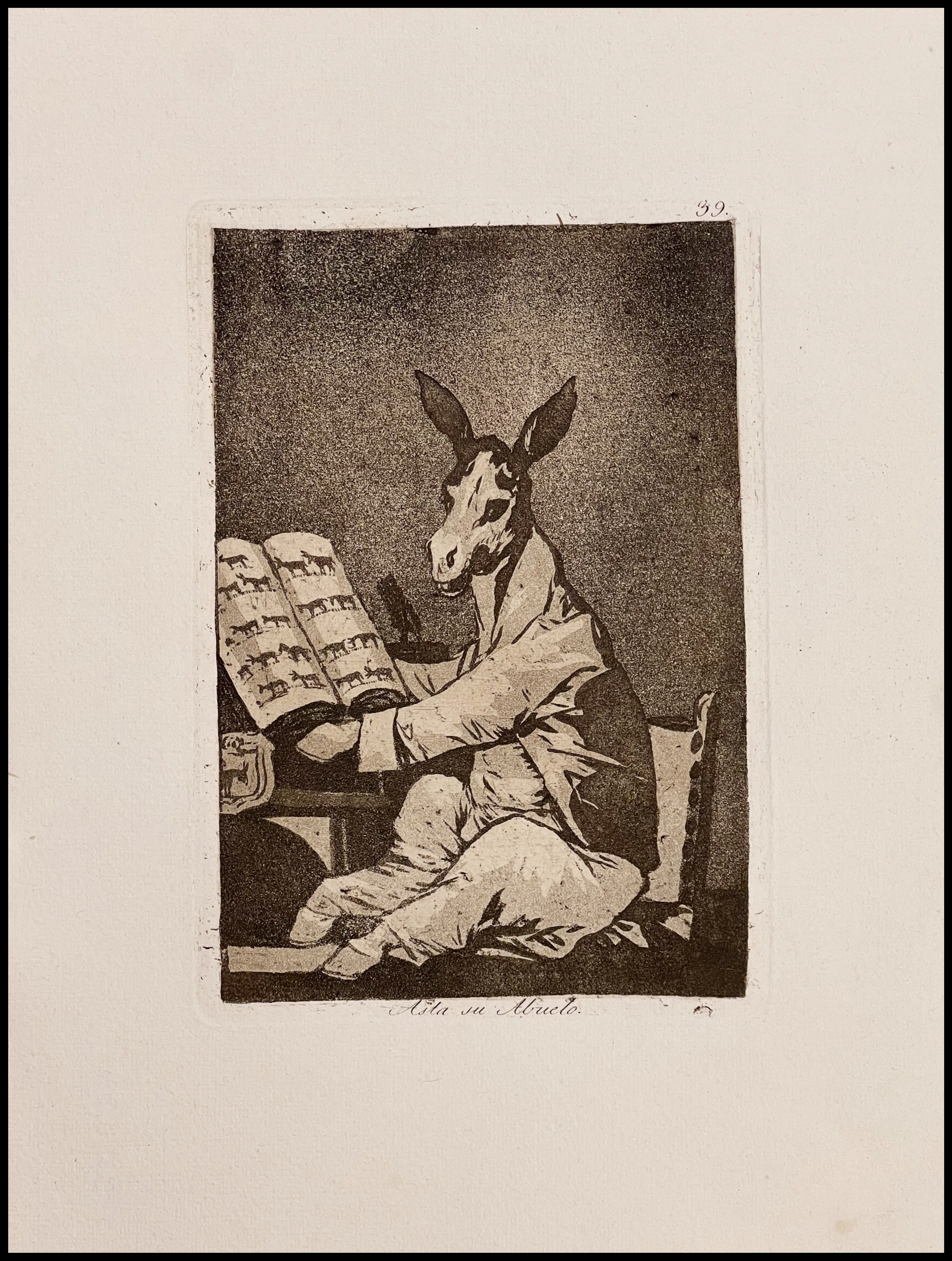 FRANCISCO DE GOYA - LOS CAPRICHOS (ASTA SU ABUELO, Nº 39) - 1918