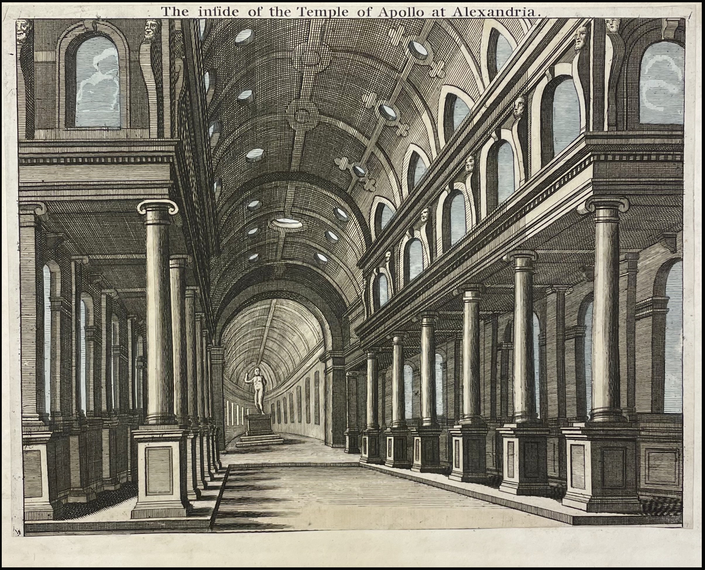 INTERIOR DEL TEMPLO DE APOLO (ALEJANDRIA C. 1750). / THE INSIDE OF THE TEMPLE OF APOLLO AT ALEXANDRIA