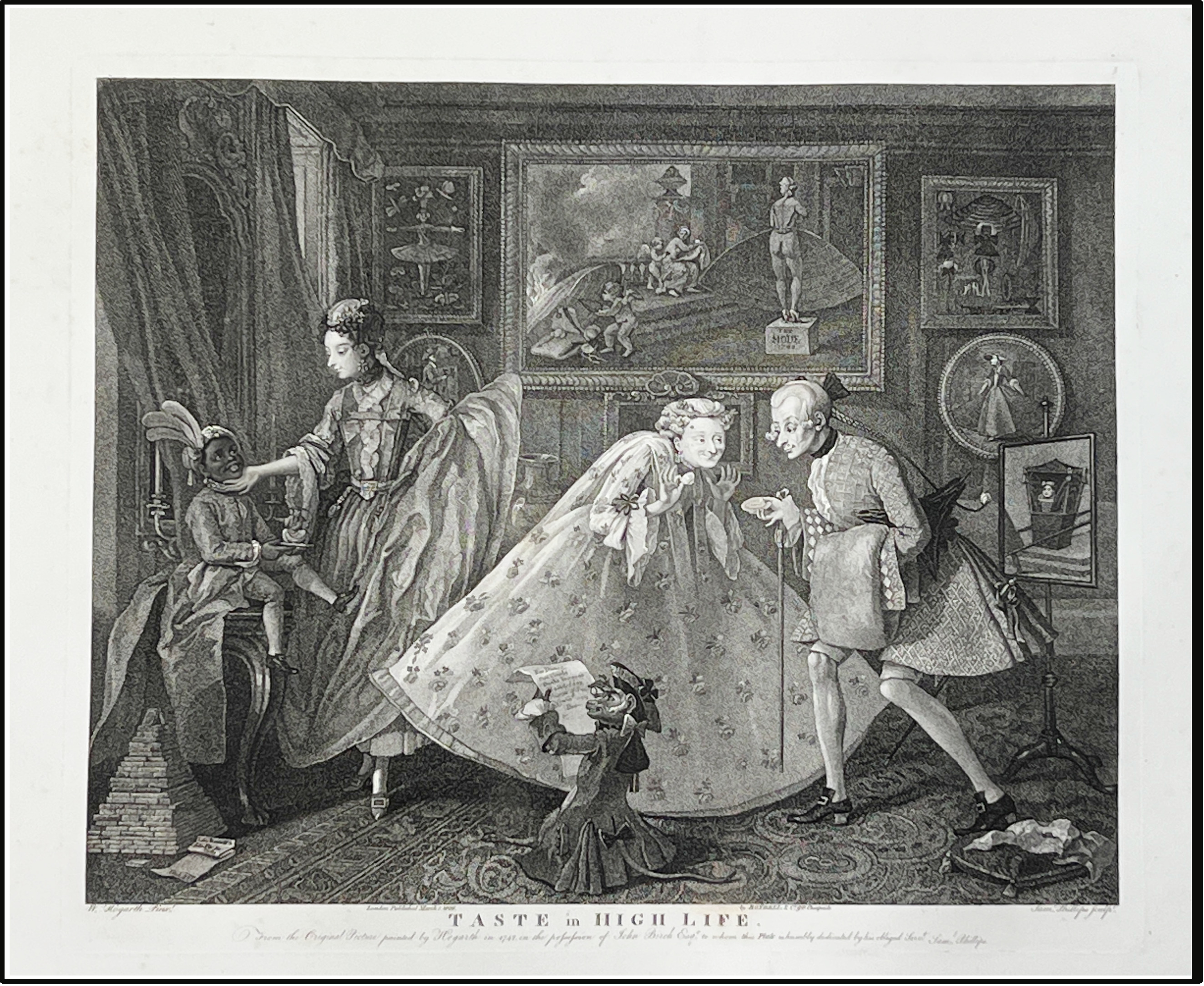 WILLIAM HOGARTH / SAMUEL PHILLIPS - EL GUSTO EN LA VIDA DE LUJO - 1808