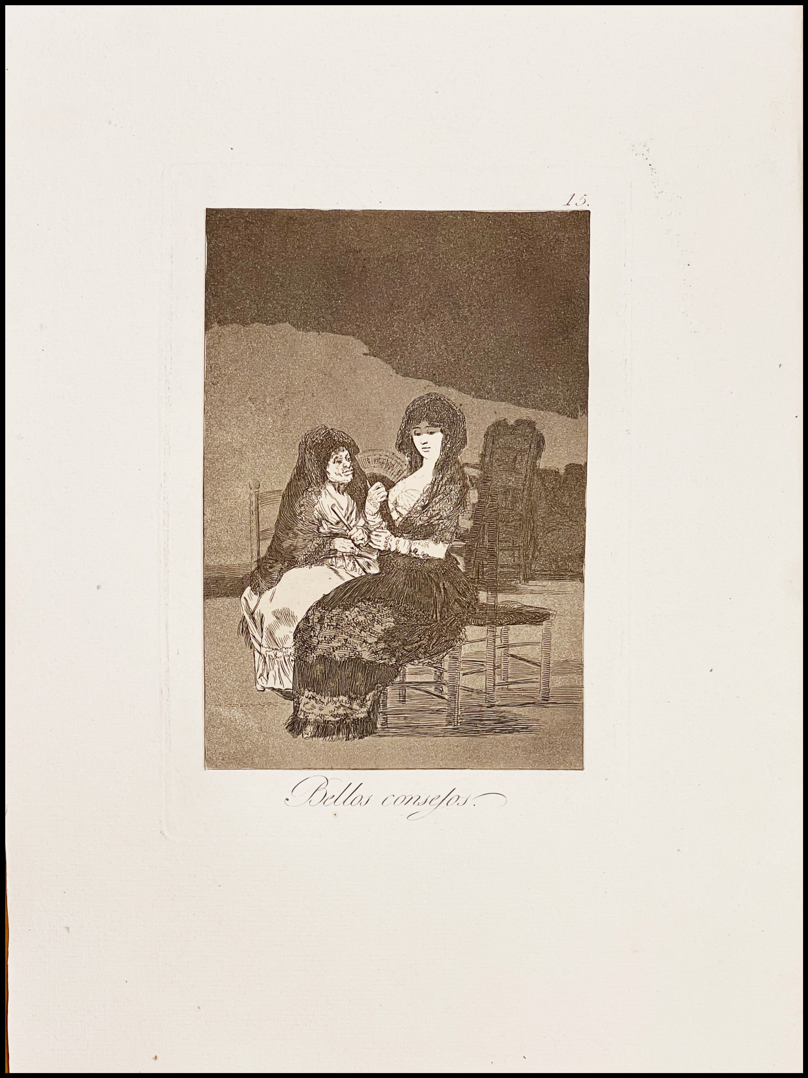 FRANCISCO DE GOYA - BELLOS CONSEJOS - (LOS CAPRICHOS, Nº 15) - 1918