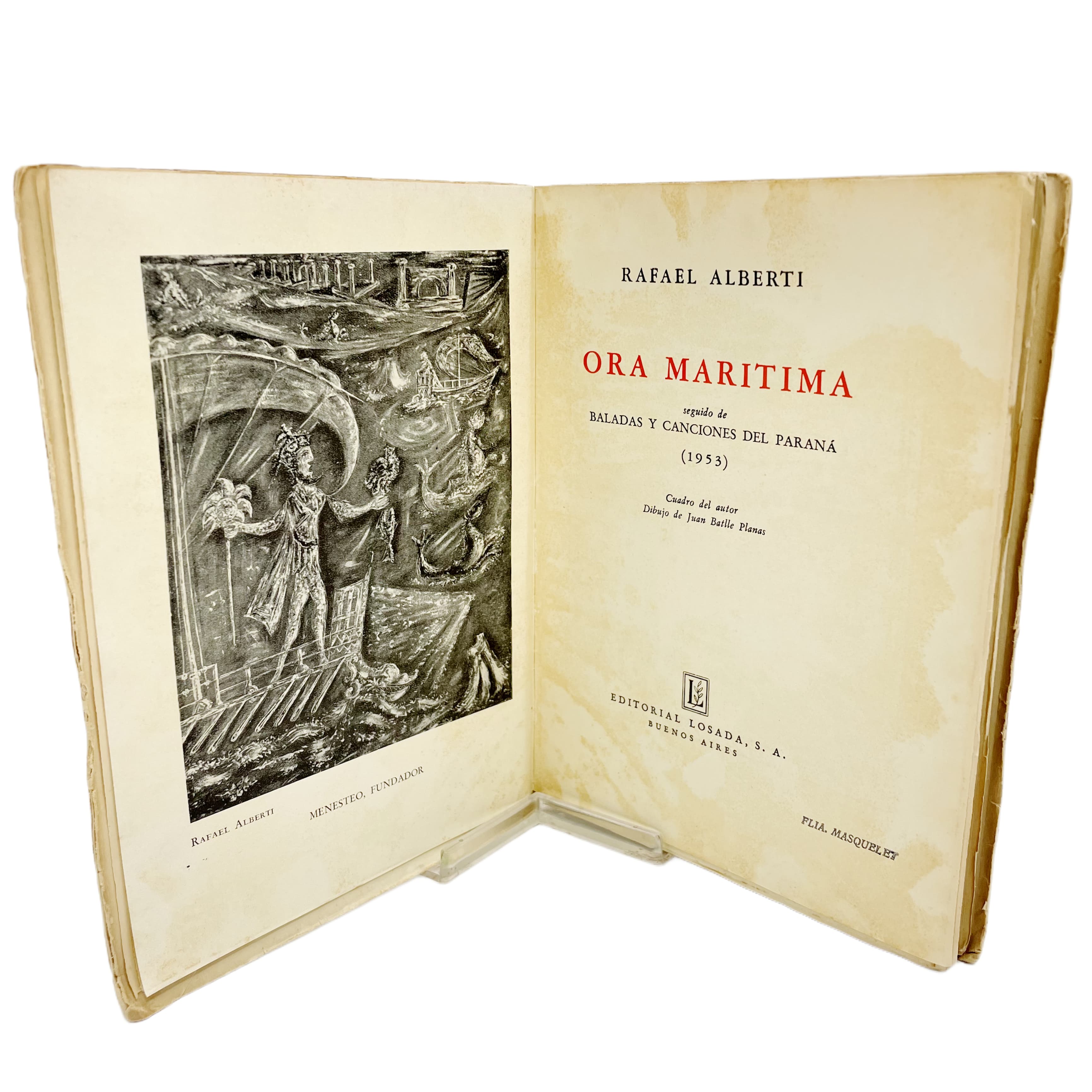 RAFAEL ALBERTI - ORA MARÍTIMA (1ª EDICIÓN) - 1953