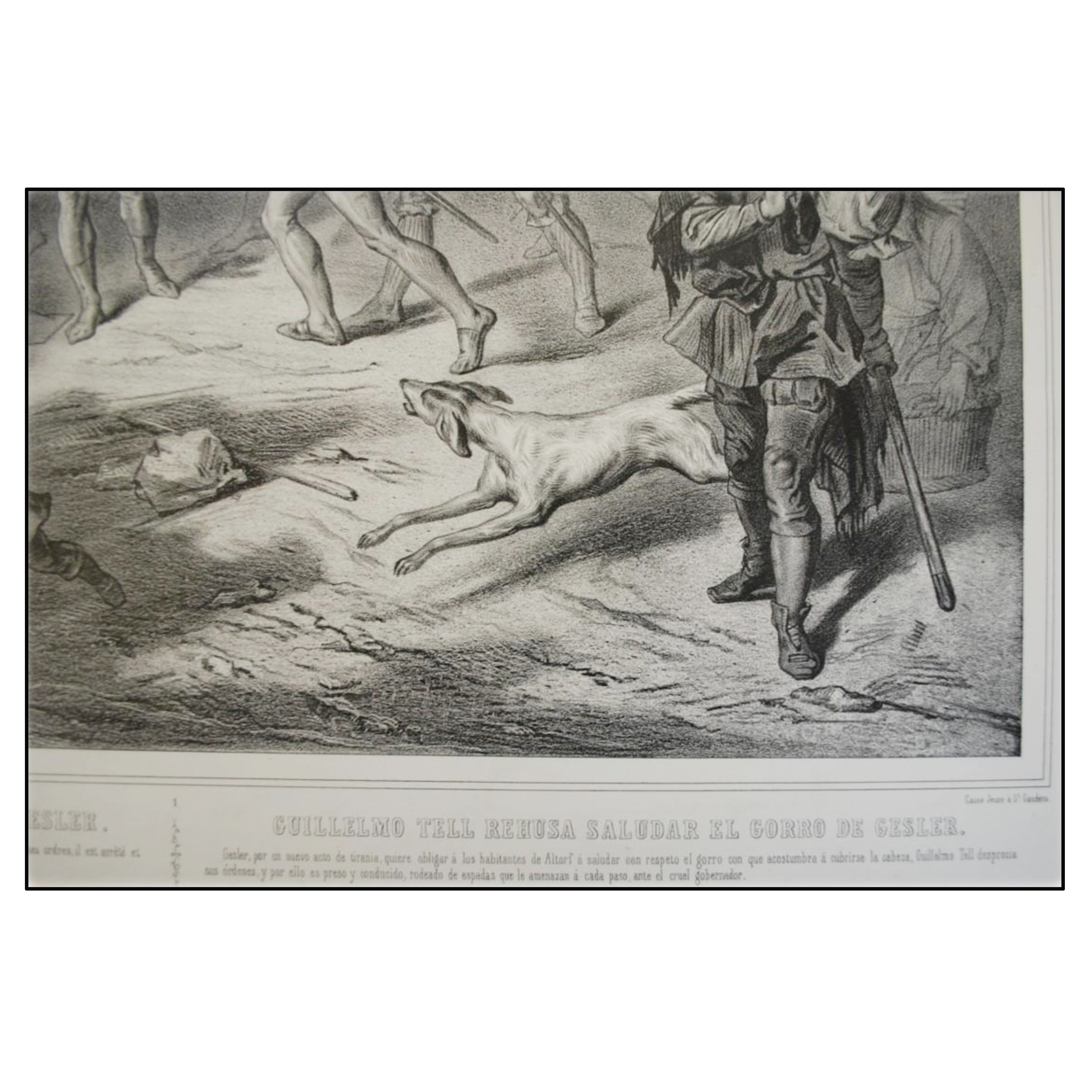 GUILLERMO TELL REHÚSA SALUDAR EL GORRO DE GESLER