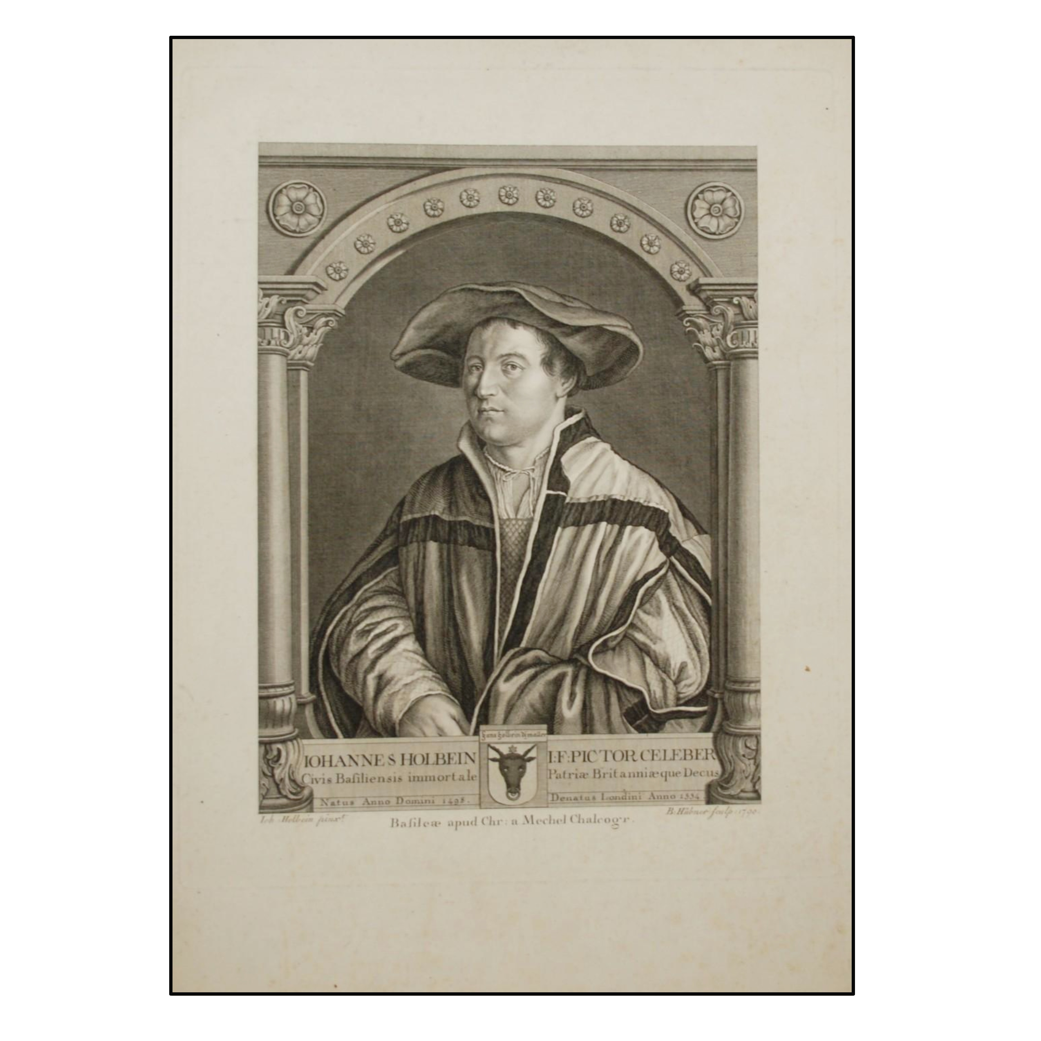 IOHANNES HOLBEIN I.F. PICTOR CELEBER.