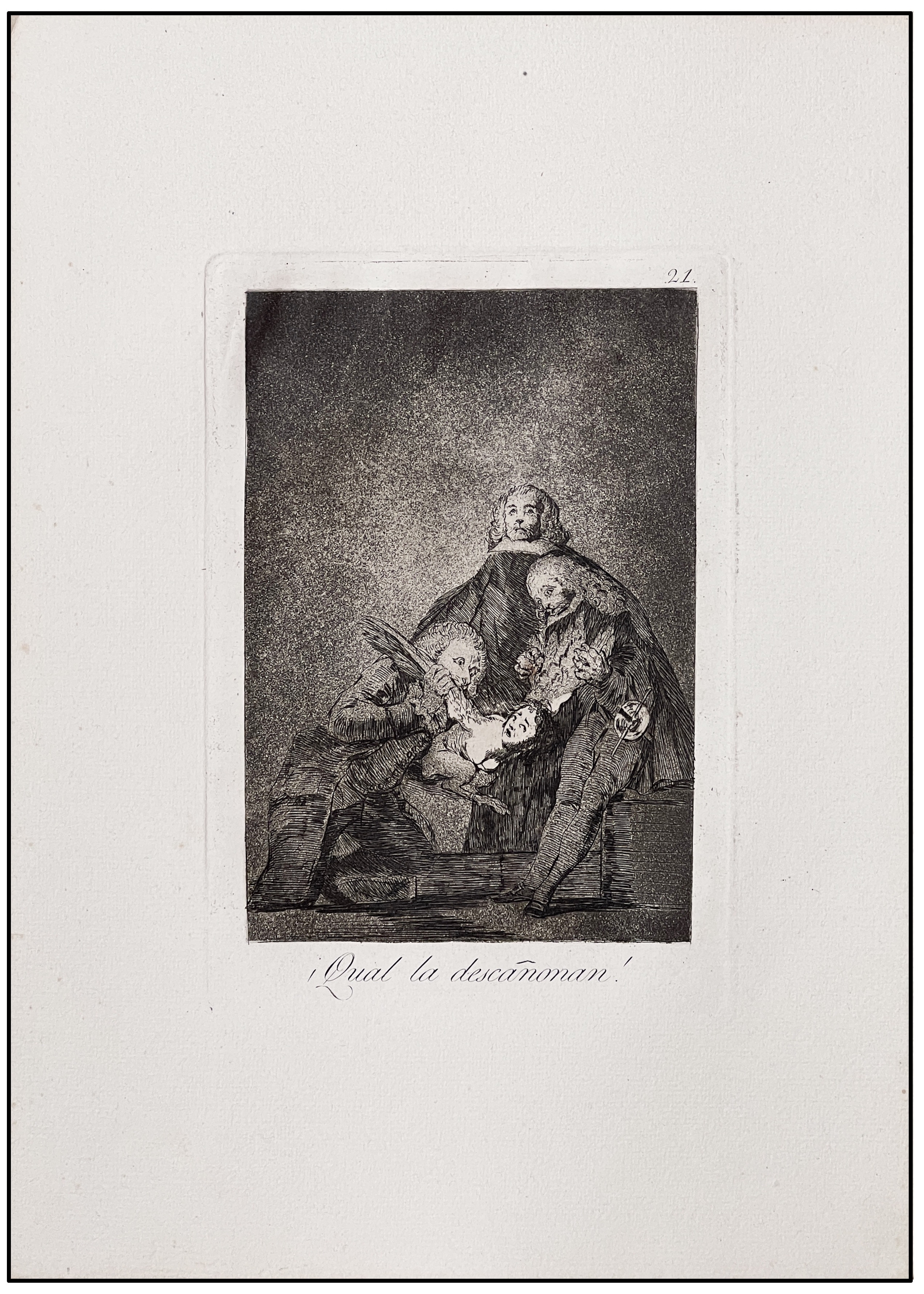 FRANCISCO DE GOYA - LOS CAPRICHOS (¡QUAL LA DESCAÑONAN!, Nº 21) - 10 ª EDICIÓN