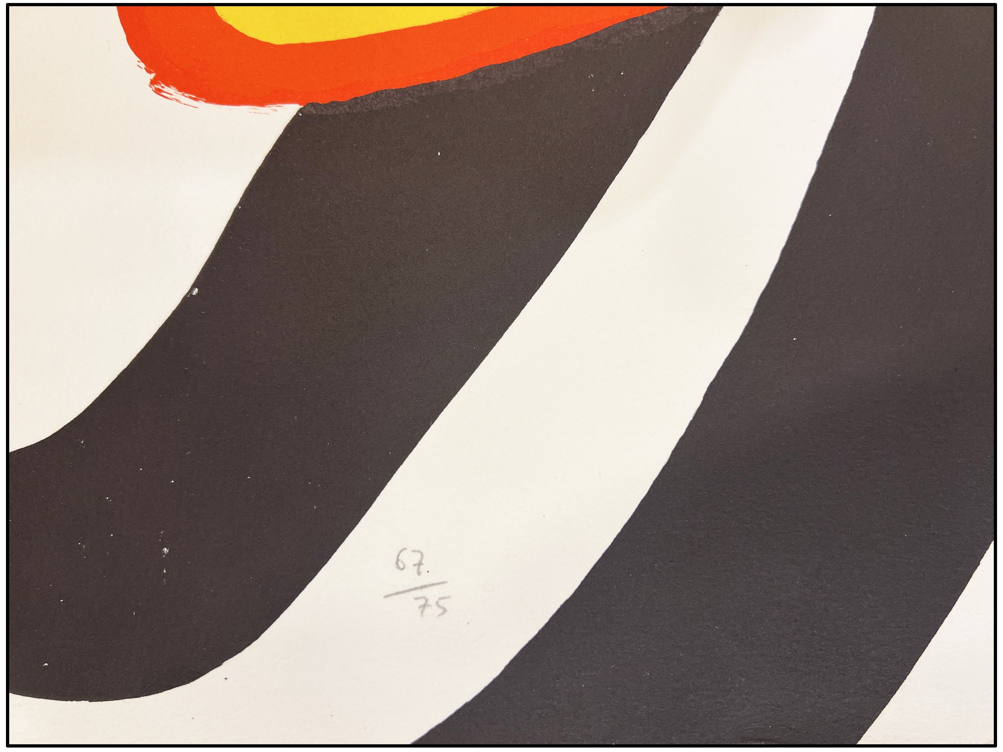 ALEXANDER CALDER - ZEBRA AMARILLA Y ZEBRA NEGRA - 1976