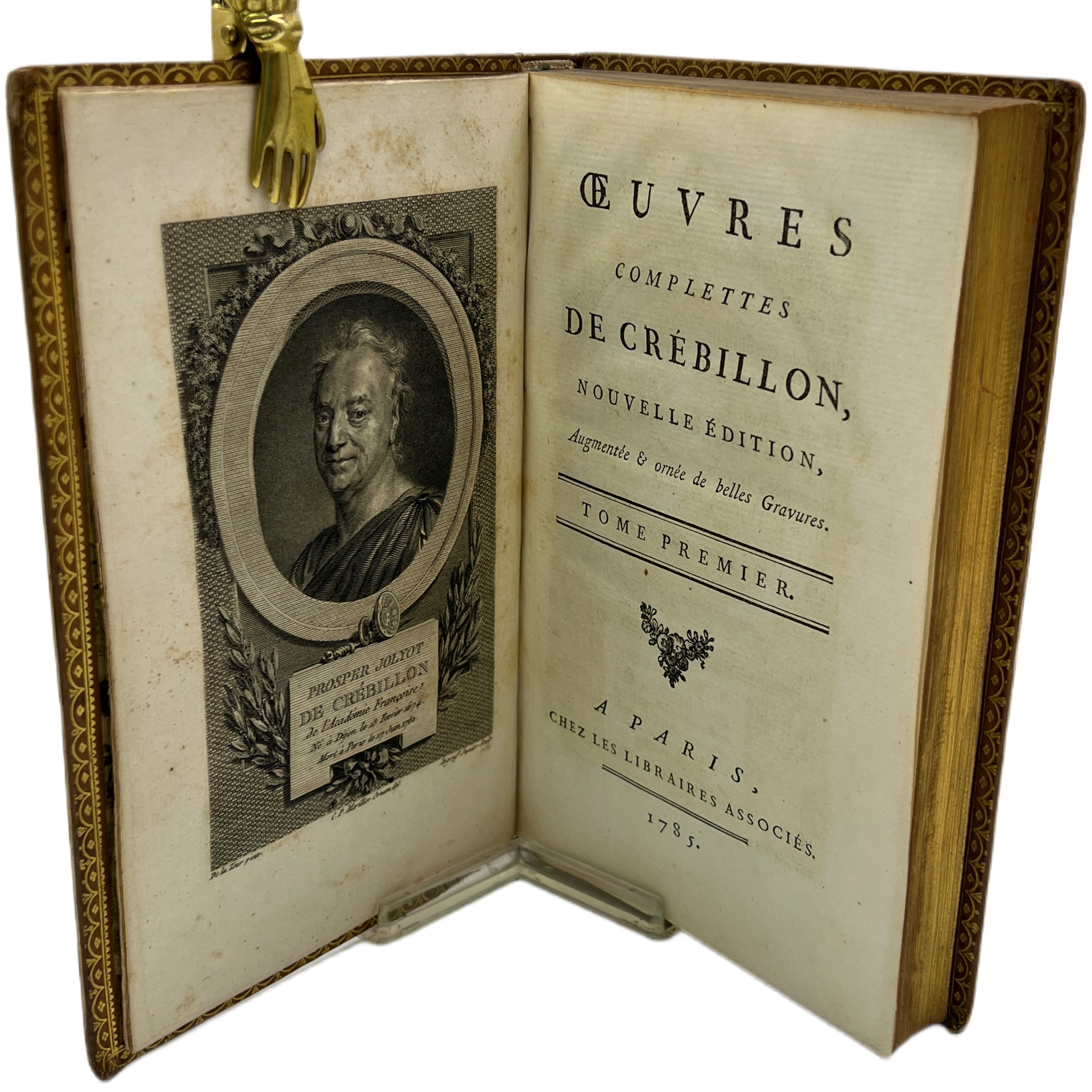 CRÉBILLON - OEUVRES COMPLETTES DE ... NOUVELLE ÉDITION AUGMENTE Y ORNÉE DE BELLES GRAVURES- 1785