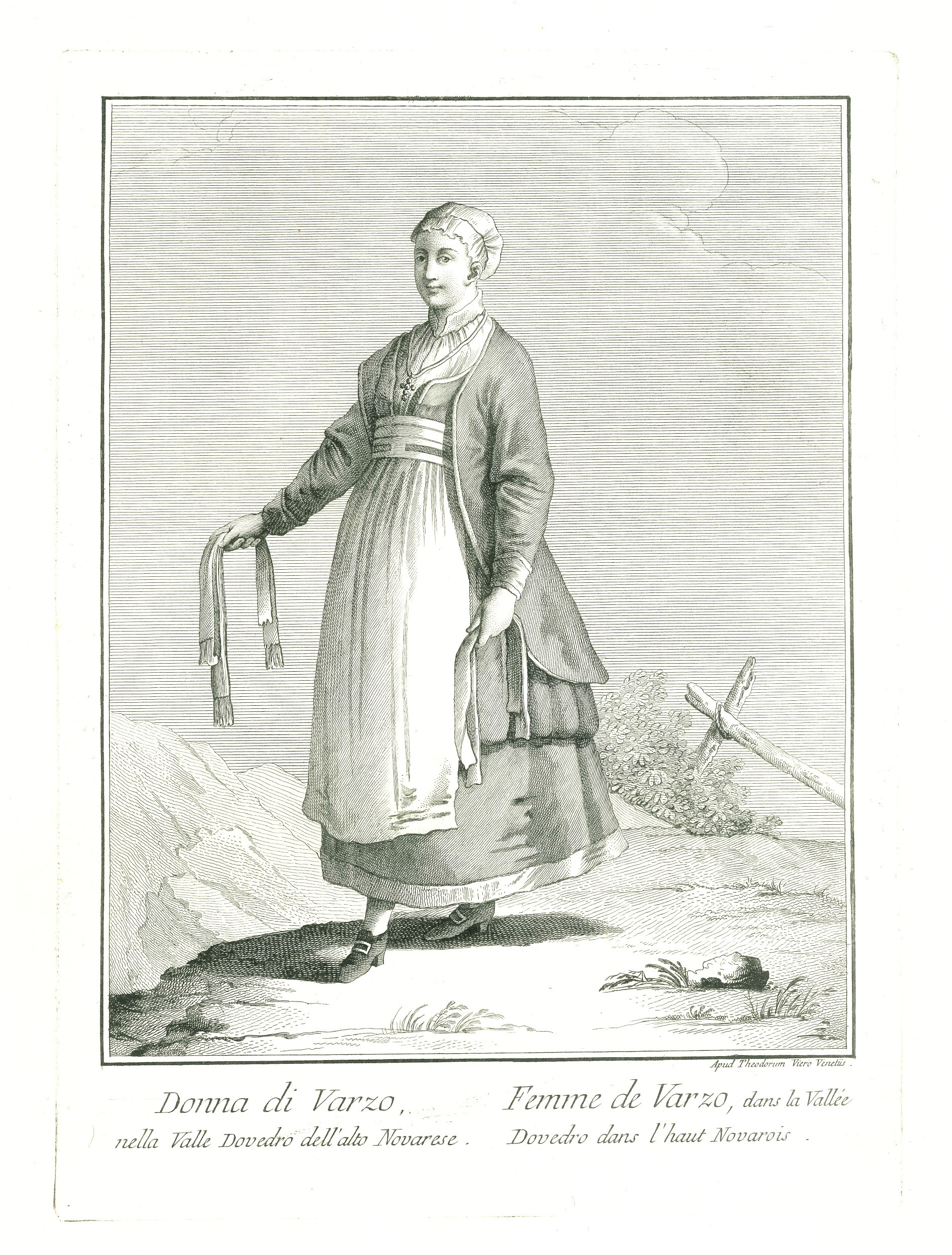 TEODORO VIERO - DONNA DI VARZO, NELLA VALLE DOVEDRO DELL ALTO NOVARESE / FEMME DE VARZO, DANS LA VALLÉ DOVEDRO DANS L'HAUT NOVAROIS - 1791