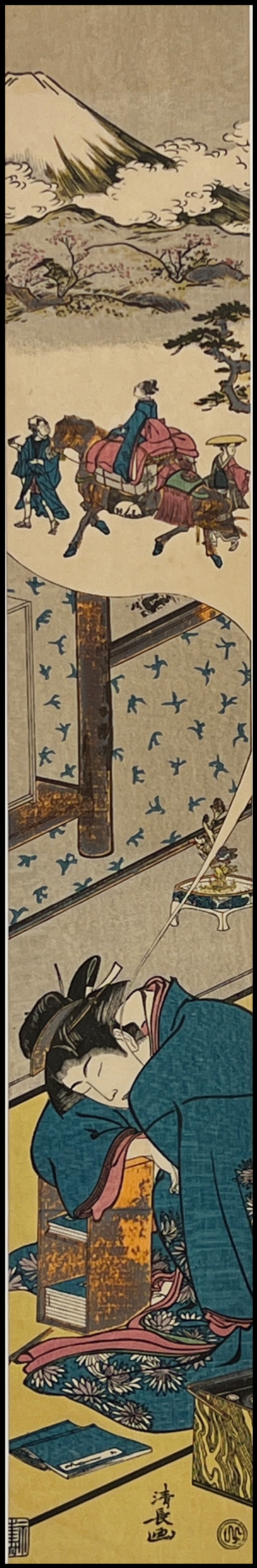 TORII KIYONAGA  / GOYO - SUEÑO DE BIJIN  - 1917