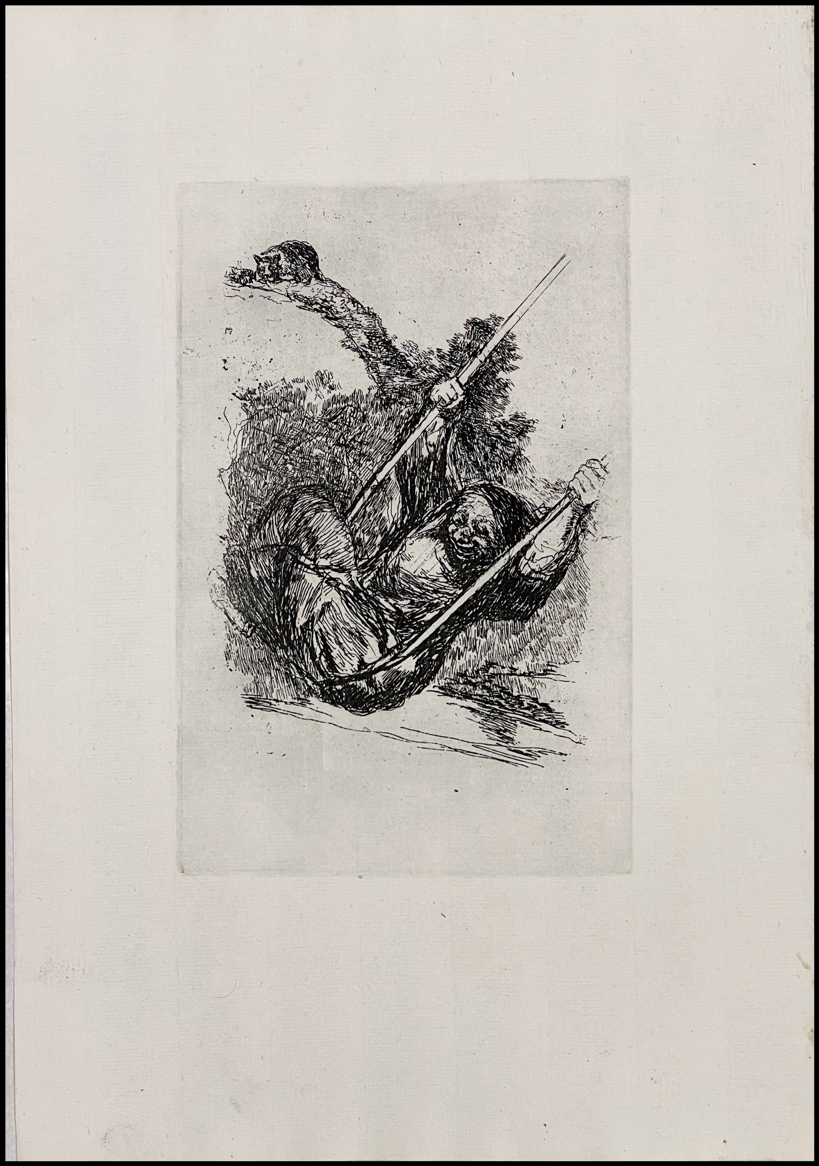 FRANCISCO DE GOYA - VIEJA COLUMPIÁNDOSE - EDICIÓN INDETERMINADA